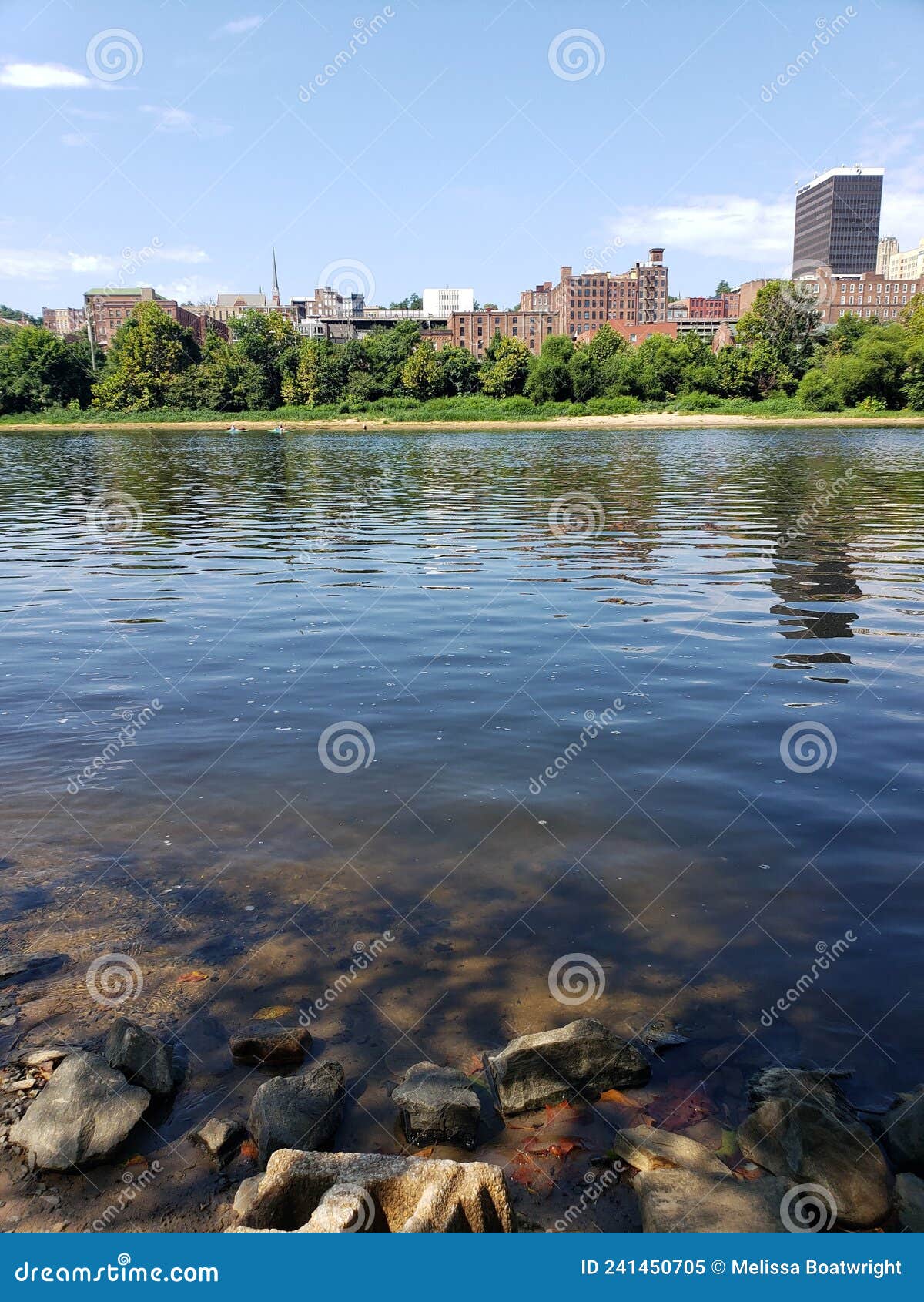 View of Lynchburg City and James River Stock Image Image of horizon