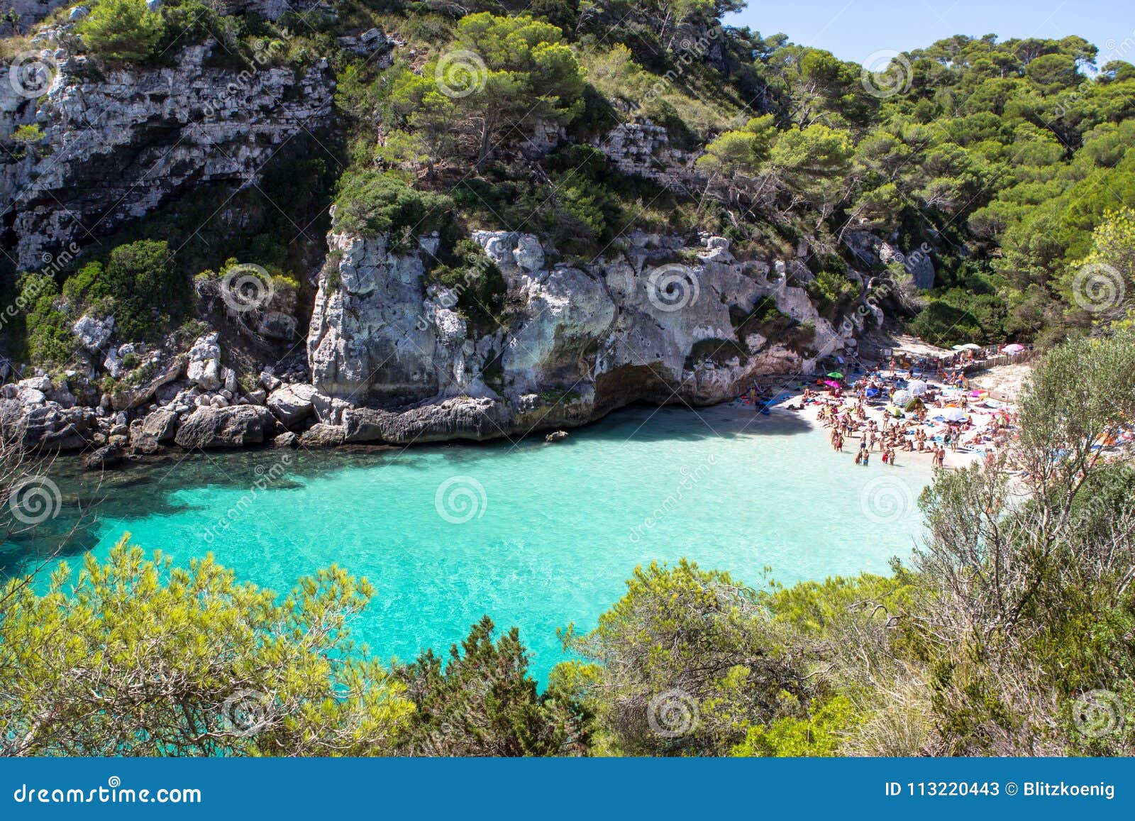 Macarelleta Beach, Menorca, Spain Stock Photo - Image of 