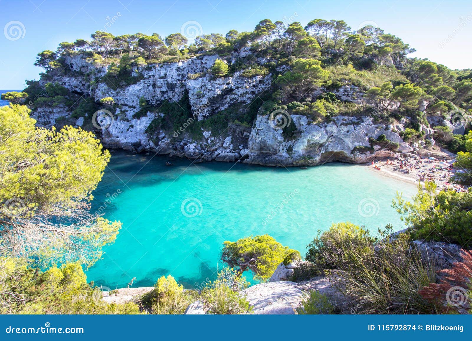 macarelleta beach, menorca, spain