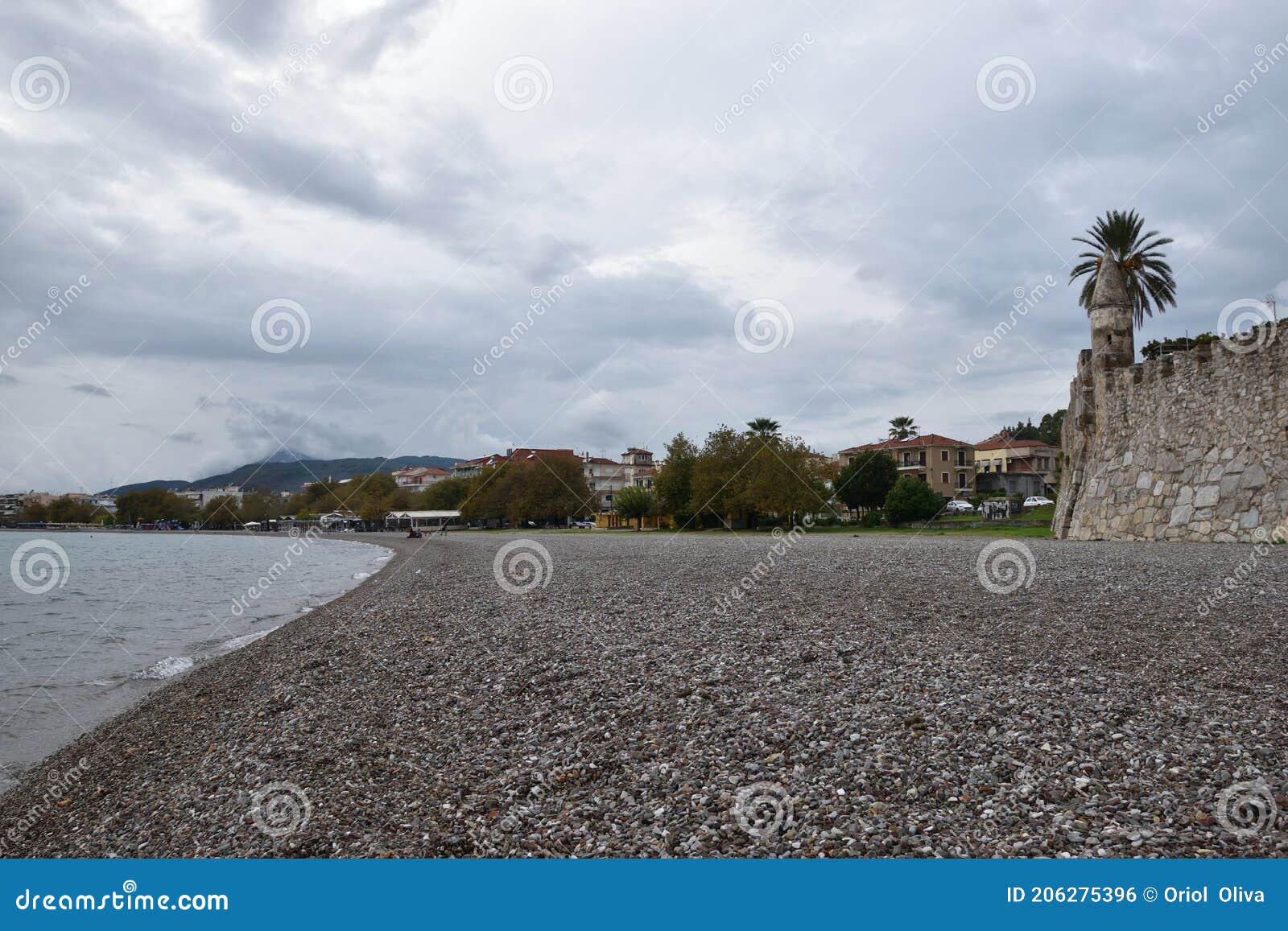 view of the main monuments of greece. old town of lepanto place of the battle where miguel de cervantes saavedra participated.