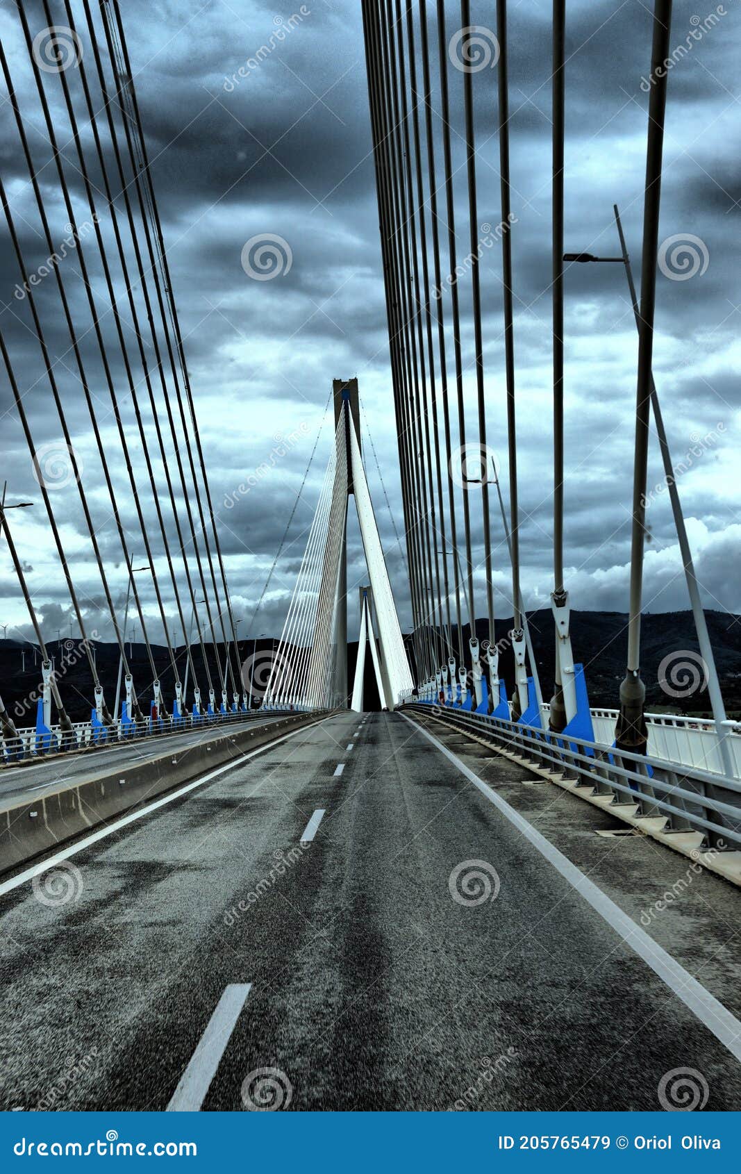 view of the main monuments and sites of greece. rio-antirio bridge