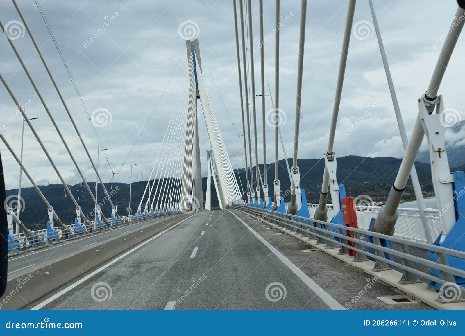 view of the main monuments and sites of greece. rio-antirio bridge