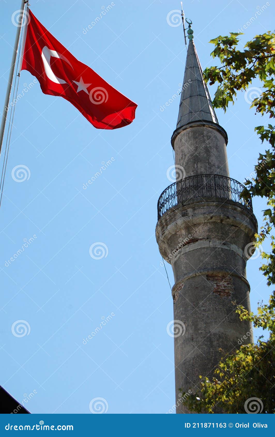 view of the main places and monuments of istanbul (turkey). minaret