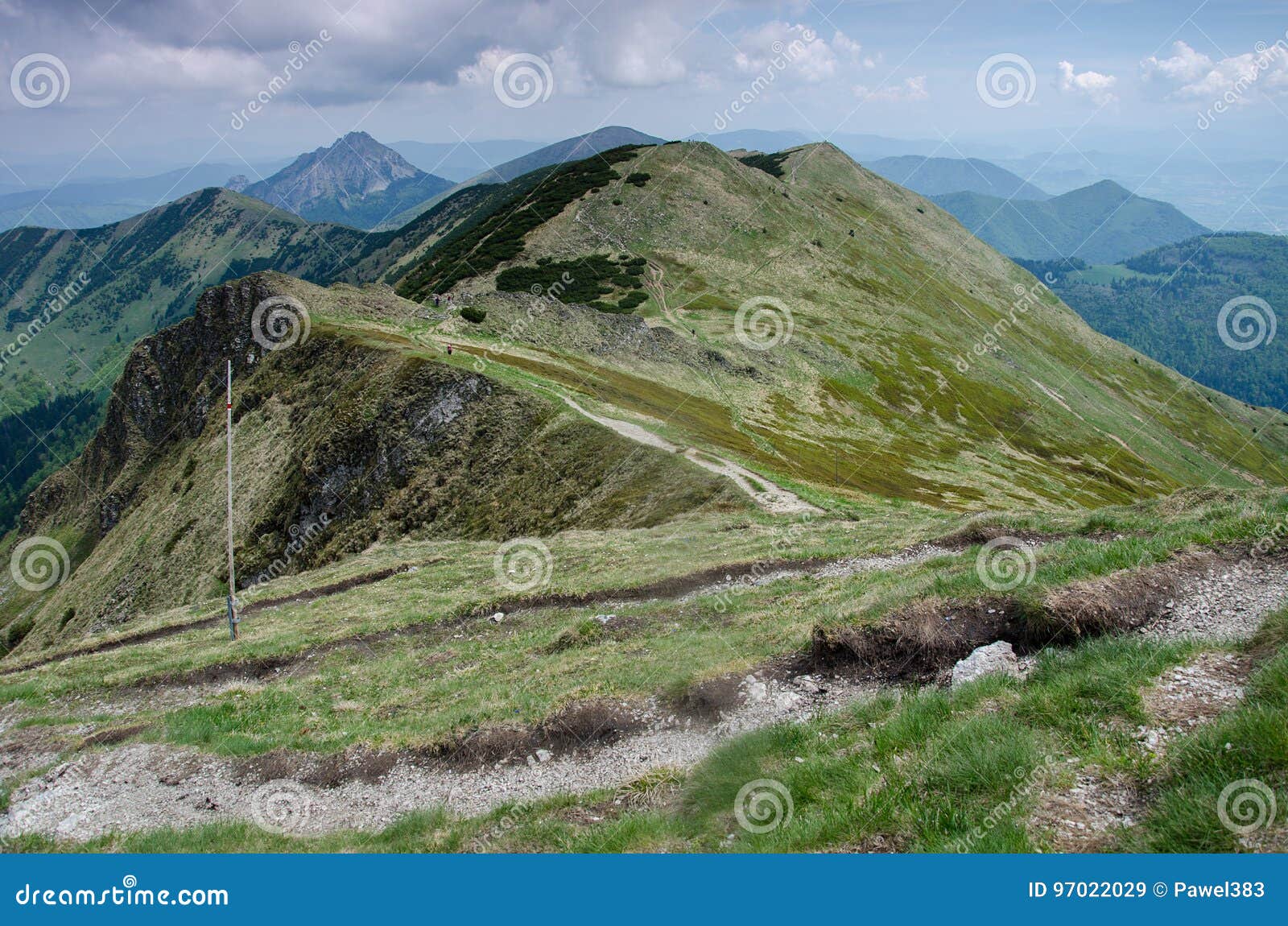 view of malÃÂ¡ fatra main ridge towards velky rozsutec, slovakia