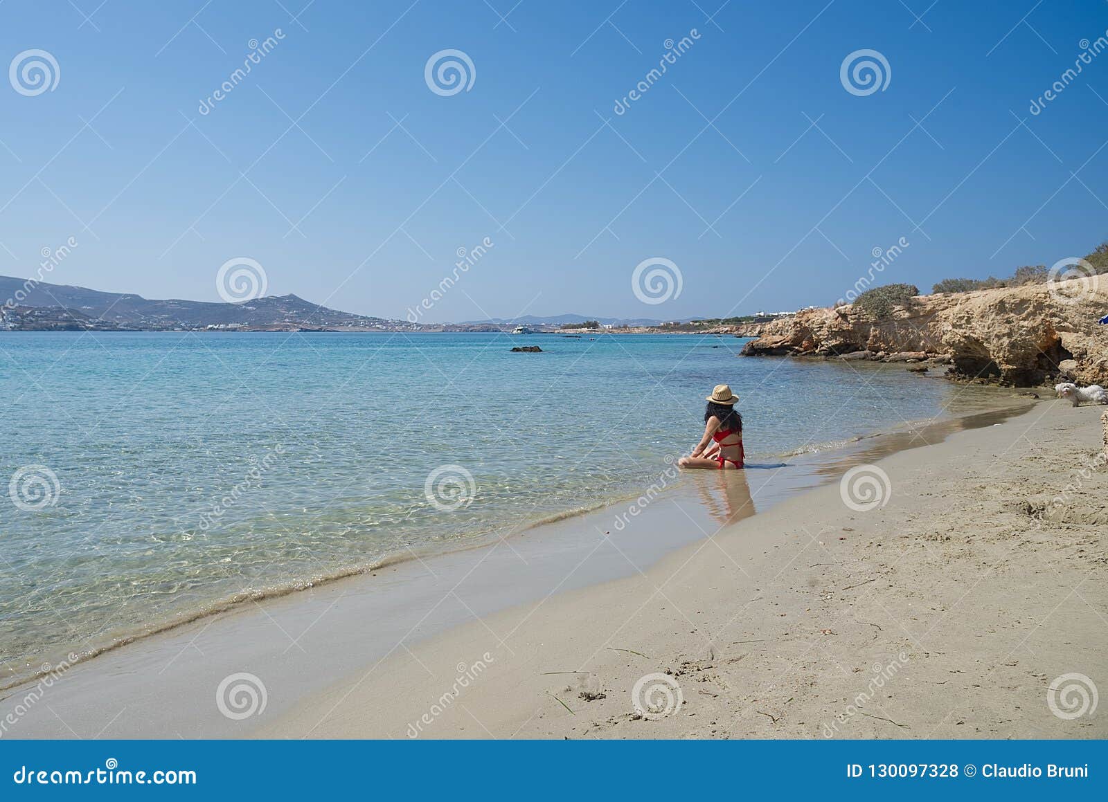 marcello beach - cyclades island - paroikia parikia paros - greece