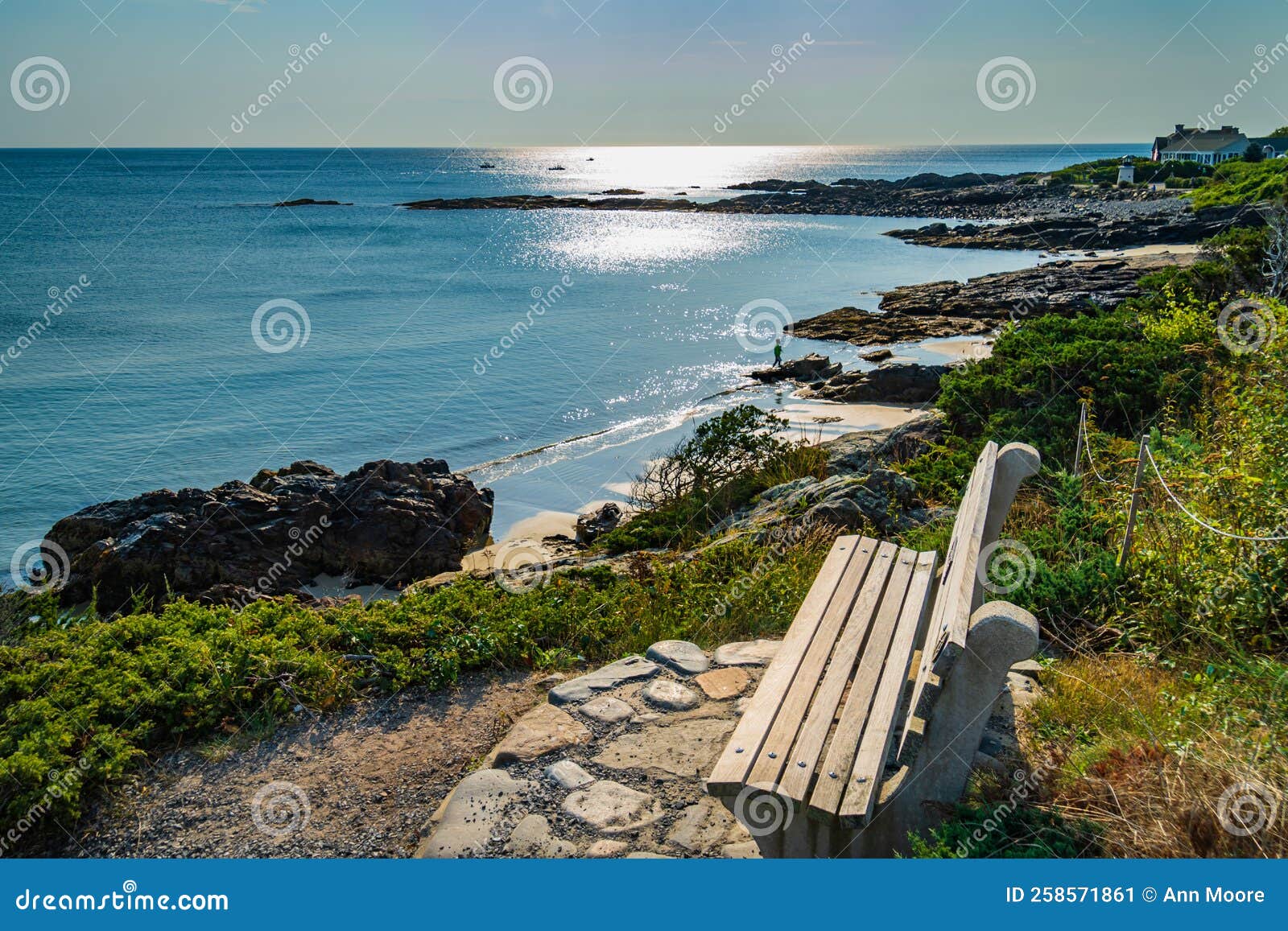 view on the marginal way path along the maine coast i