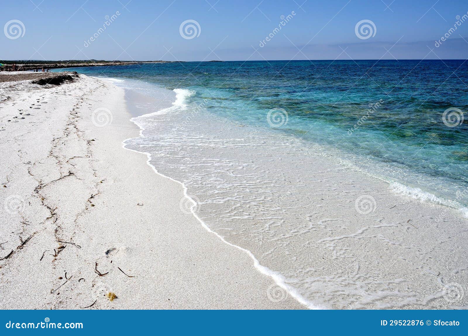 view of mari ermi beach, sardinia, italy