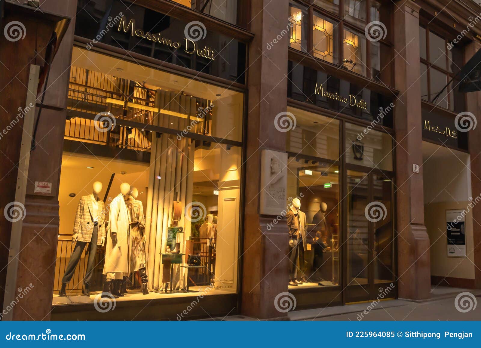 View of Massimo Dutti Front Store, a Spanish Clothes Manufacturing ...