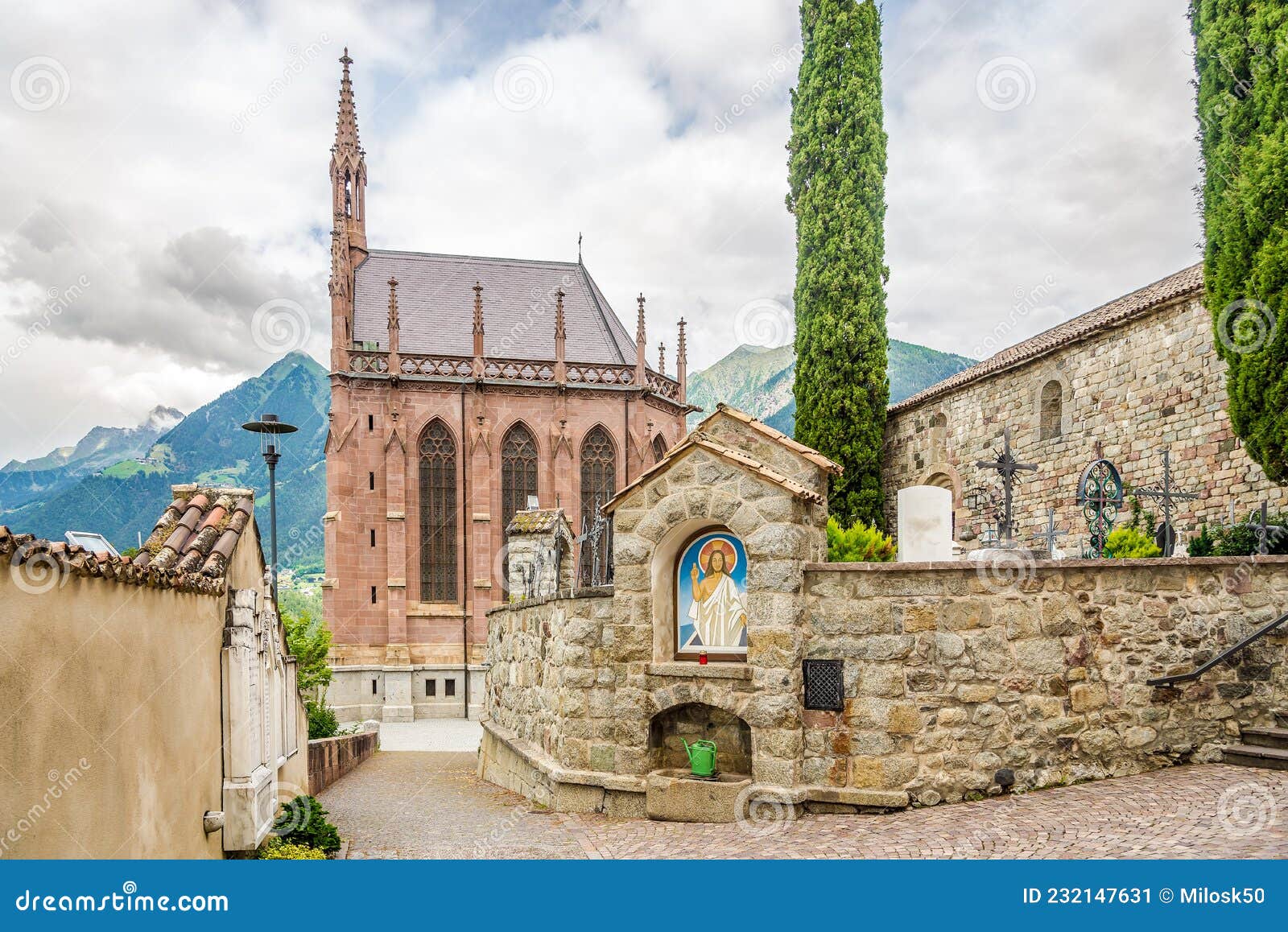 view at the mausoleum of archduke john of austria in scena - italy