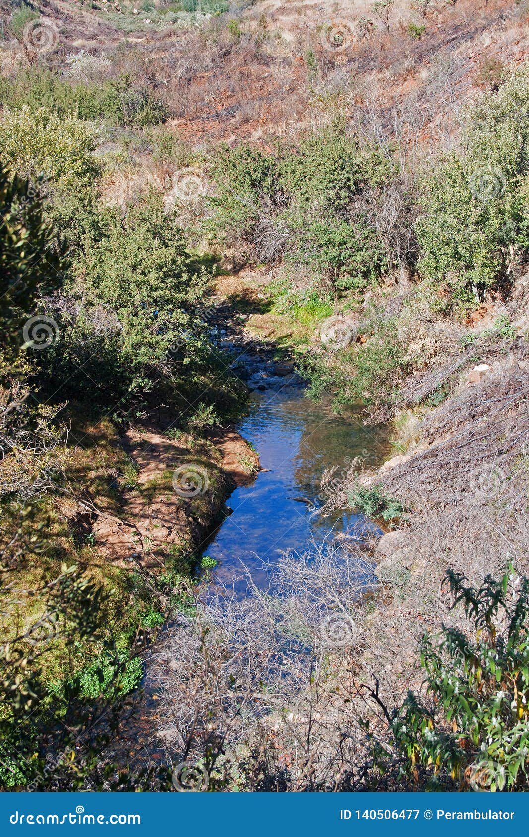small stream in the hills