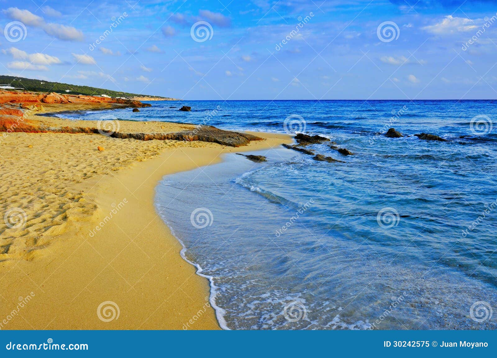 migjorn beach in formentera, balearic islands, spain