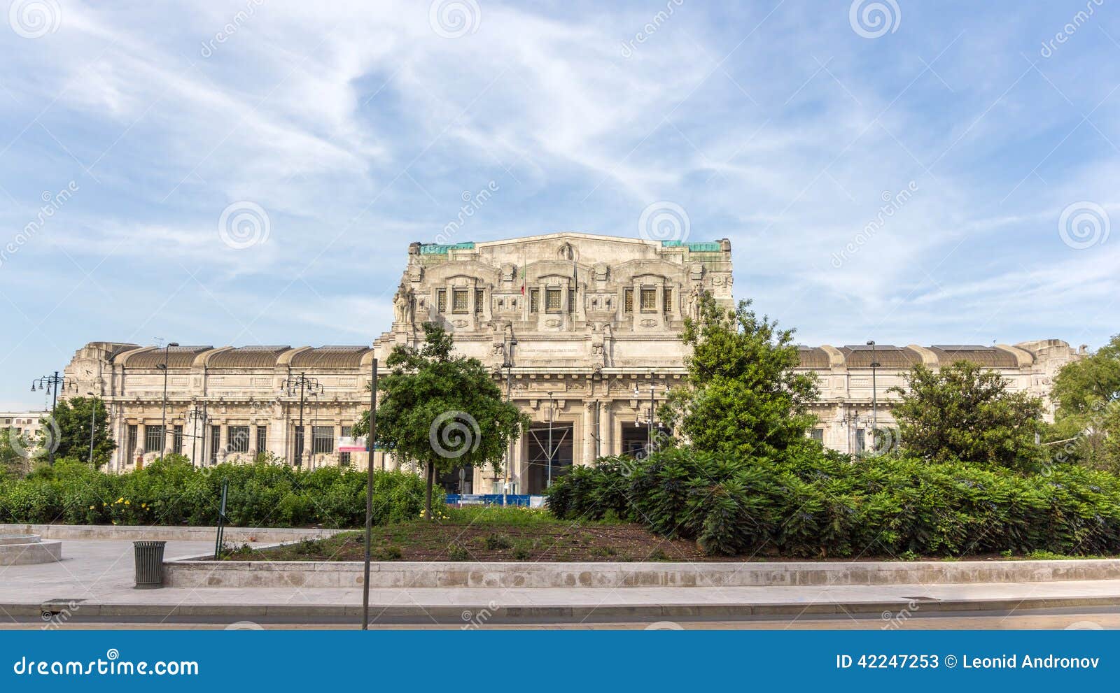 view of milano centrale rail station