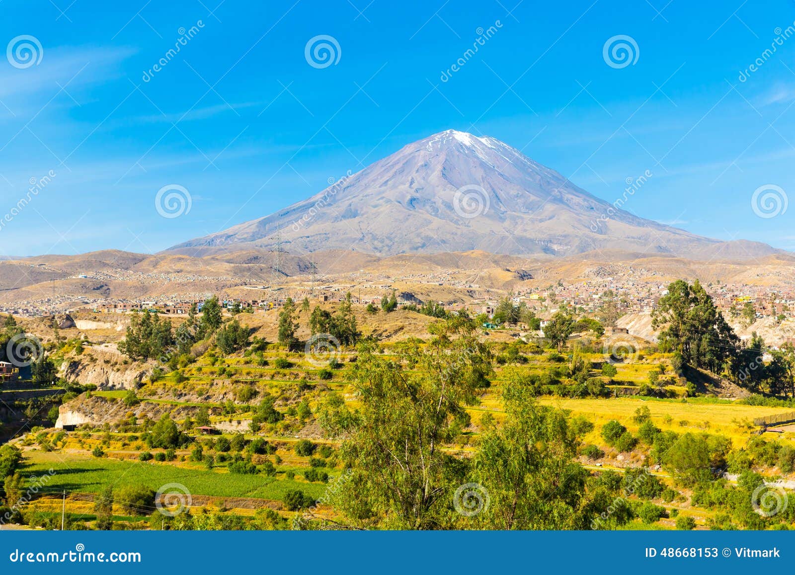 Volcan Misti, Arequipa - Peru Stock Photo