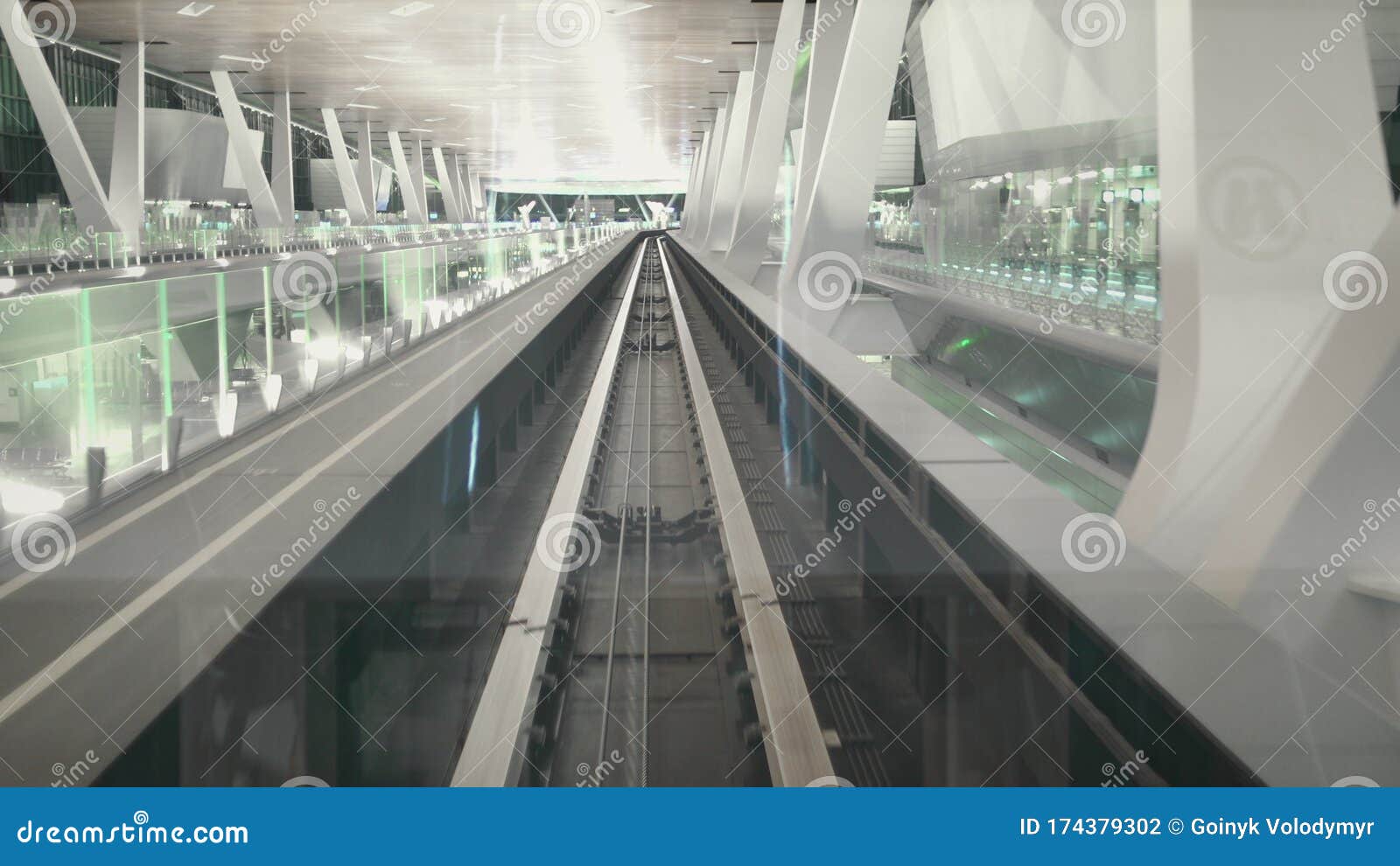 Automatic Train Braking System Mounted On Railway Tracks, Visible