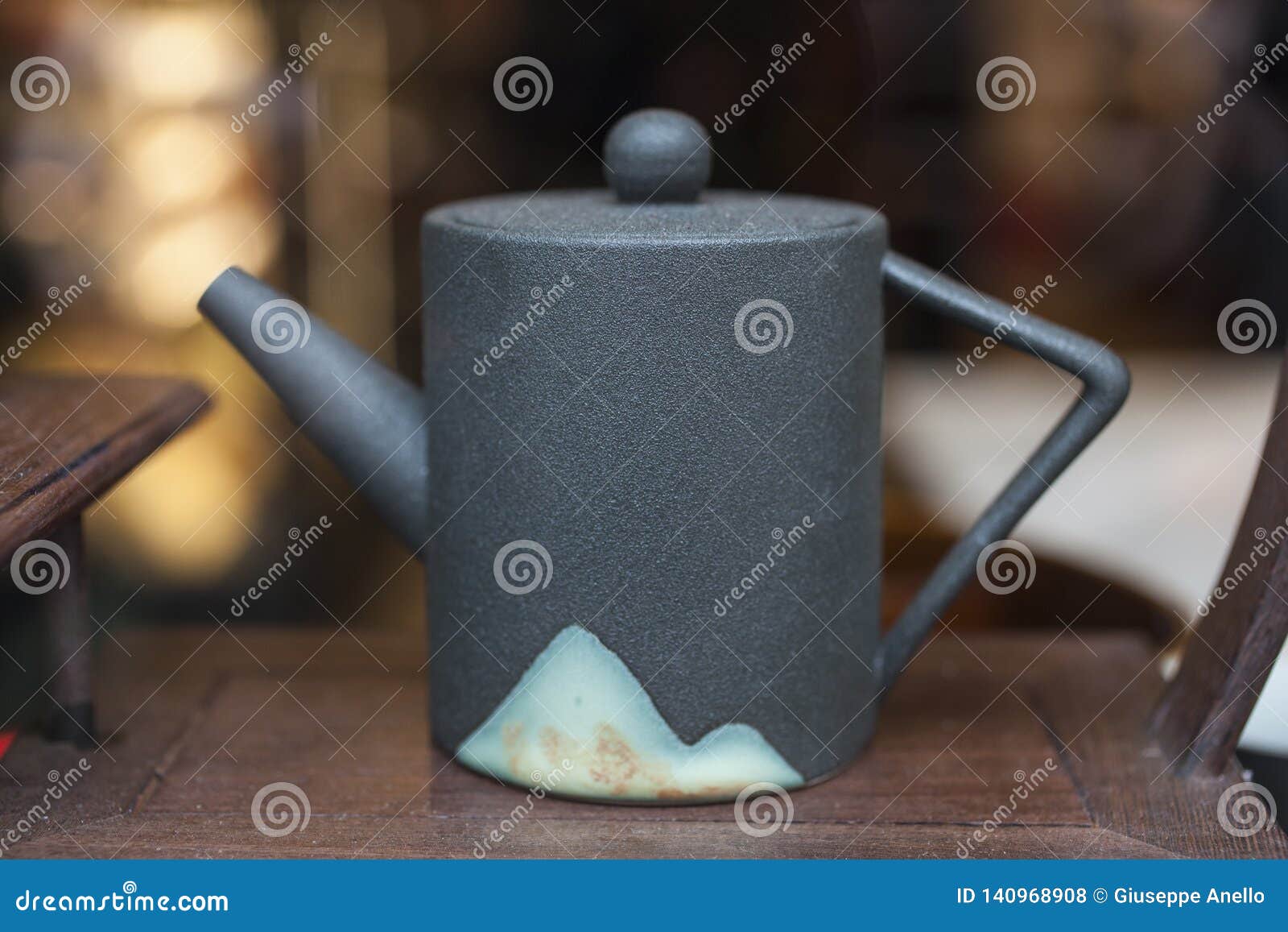 View of modern teapot stock photo. Image of beautiful 140968908
