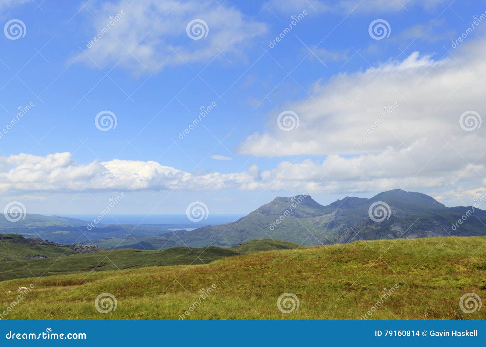view of the moelwyn mountains