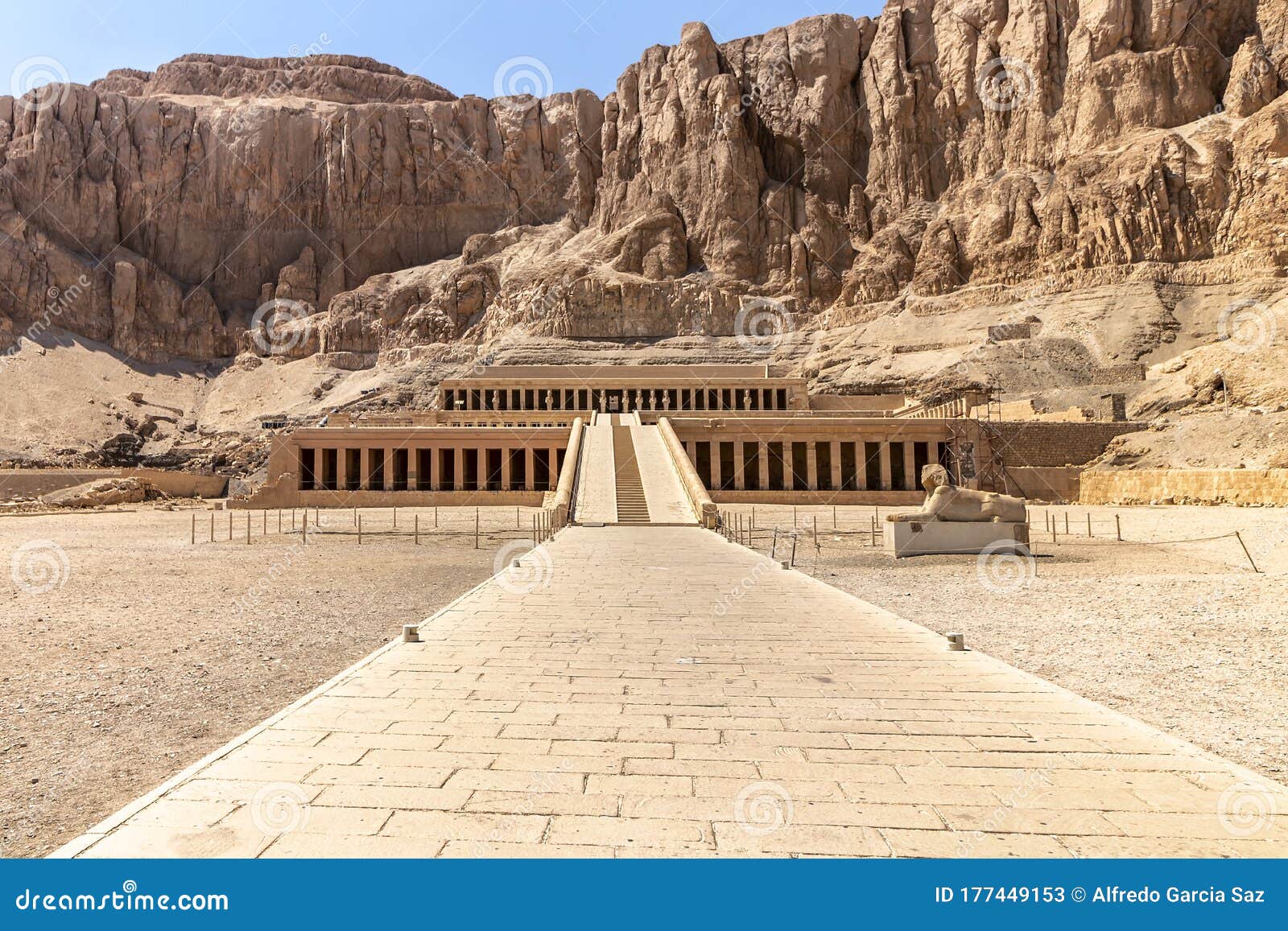 the mortuary temple of hatshepsut, also known as the djeser-djeseru. built for the eighteenth dynasty pharaoh hatshepsut, it is