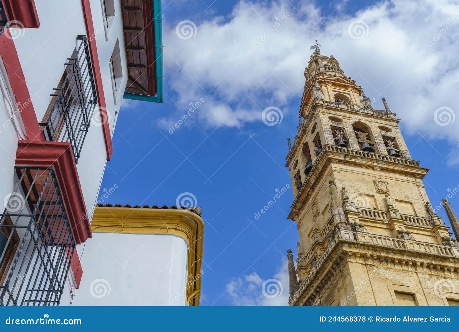 view of the mosque-cathedral of cordoba, in andalucia, spain