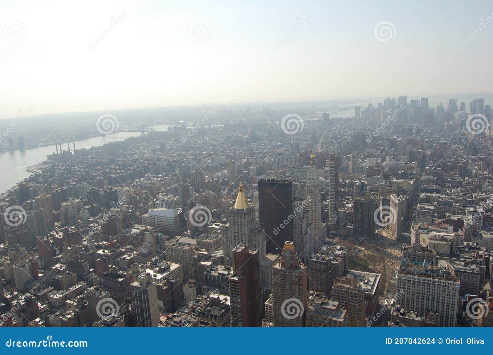 view of the most emblematic buildings and skyscrapers of manhattan (new york).