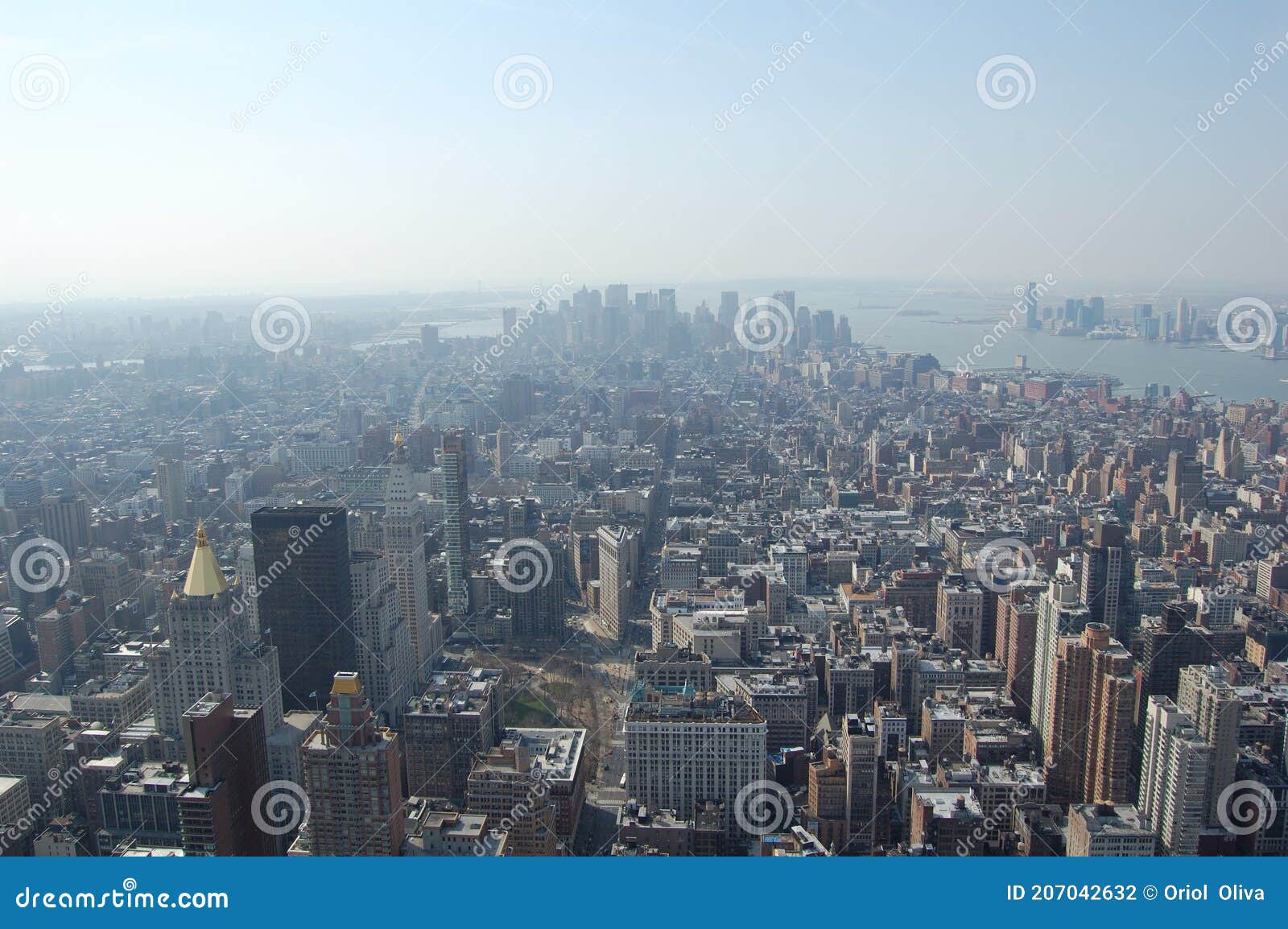 view of the most emblematic buildings and skyscrapers of manhattan (new york).