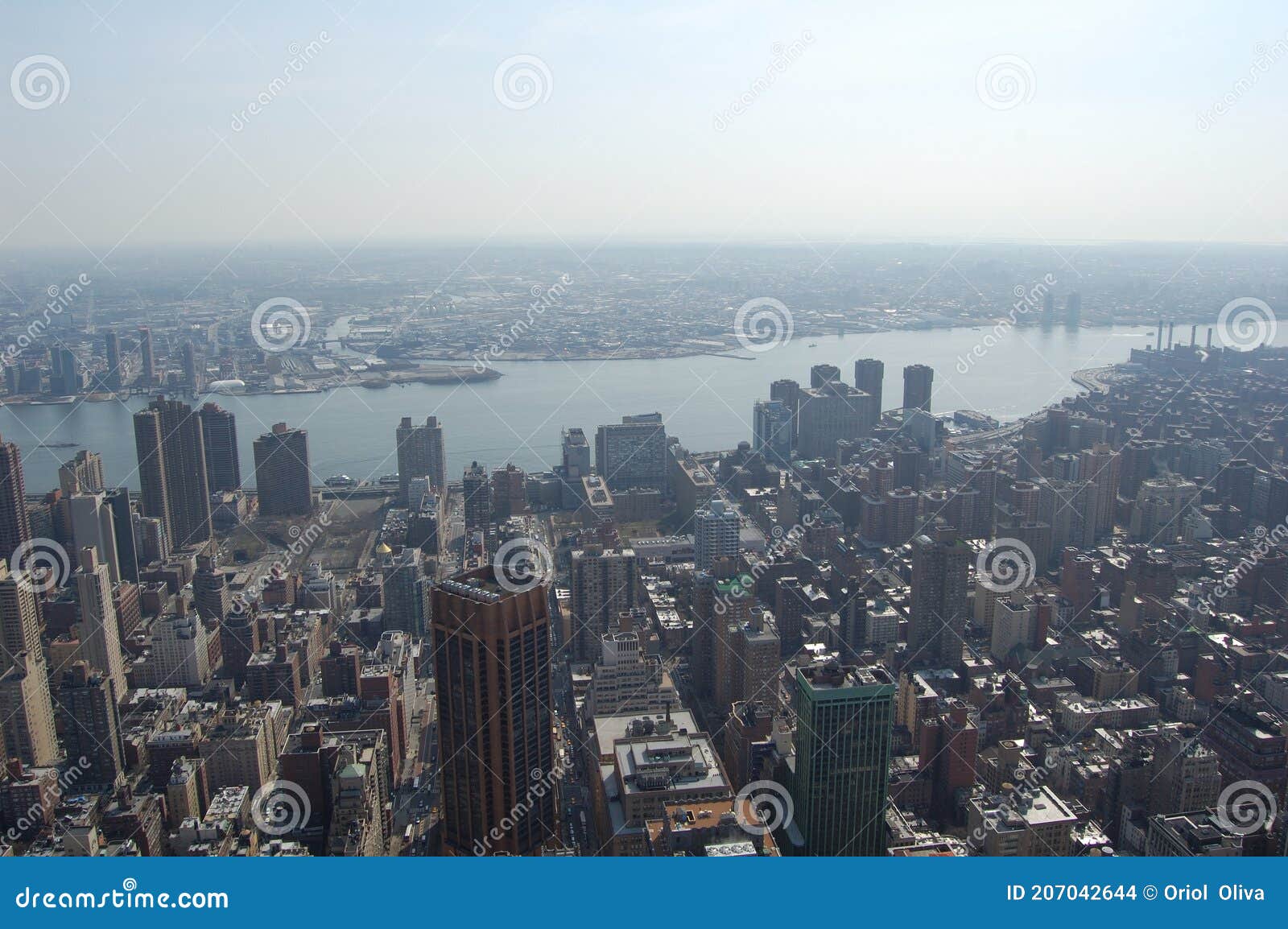 view of the most emblematic buildings and skyscrapers of manhattan (new york).