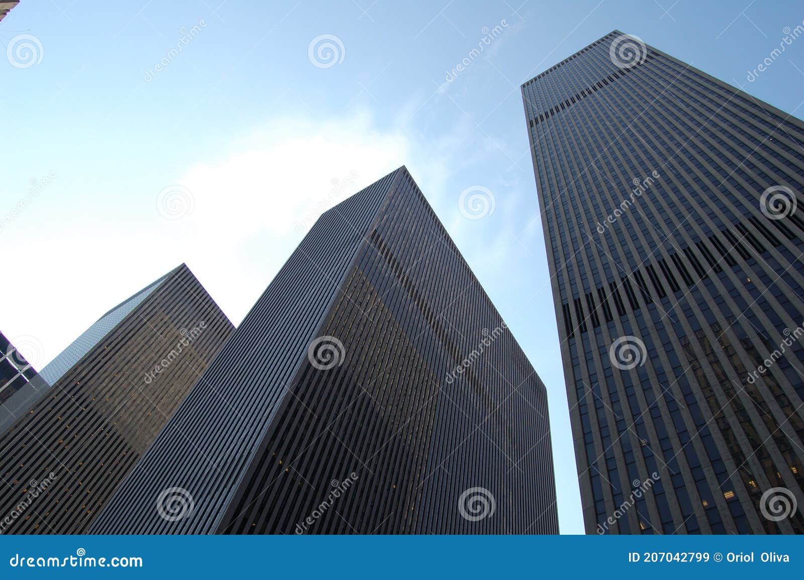 view of the most emblematic buildings and skyscrapers of manhattan (new york).