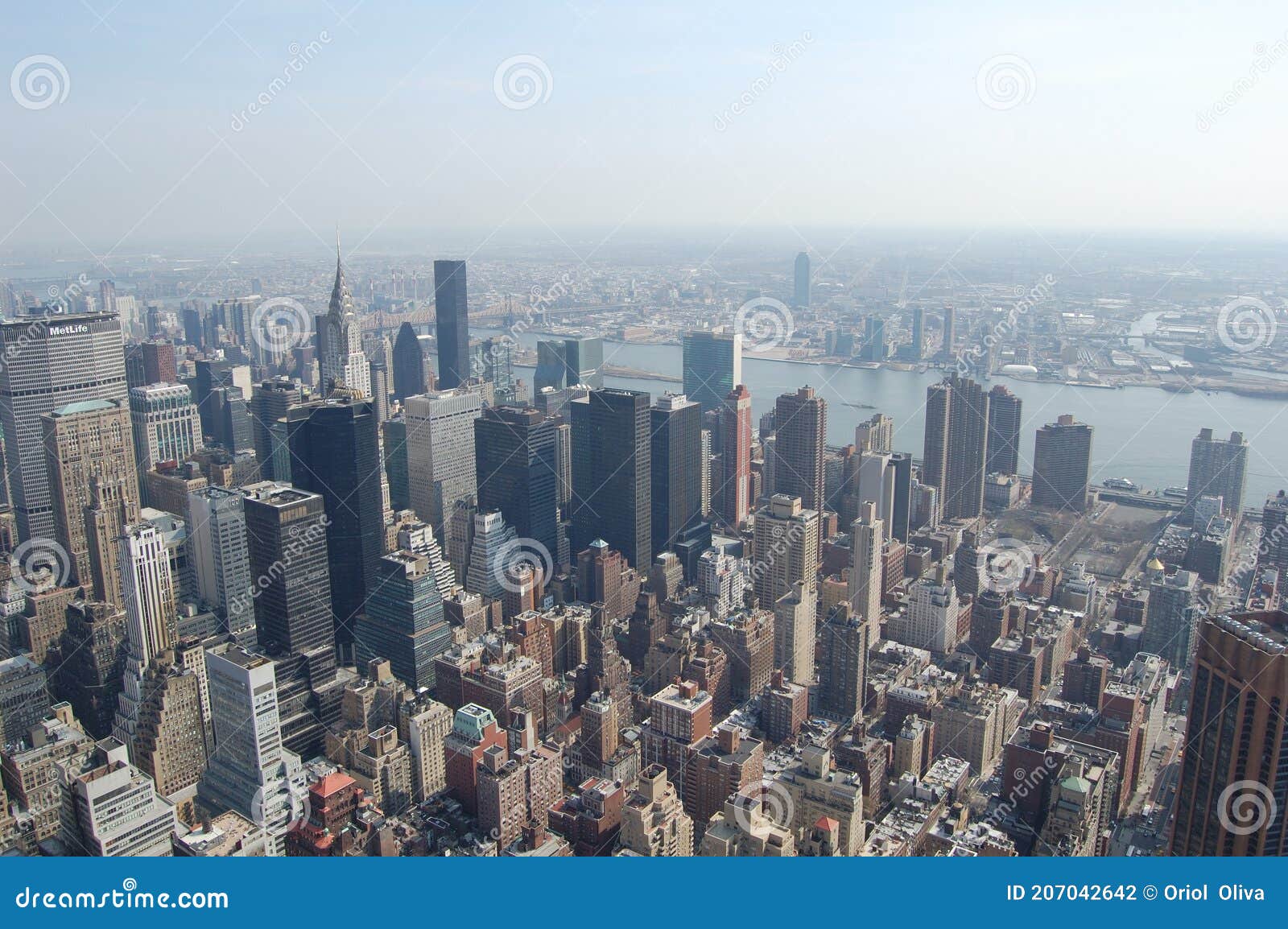 view of the most emblematic buildings and skyscrapers of manhattan (new york).