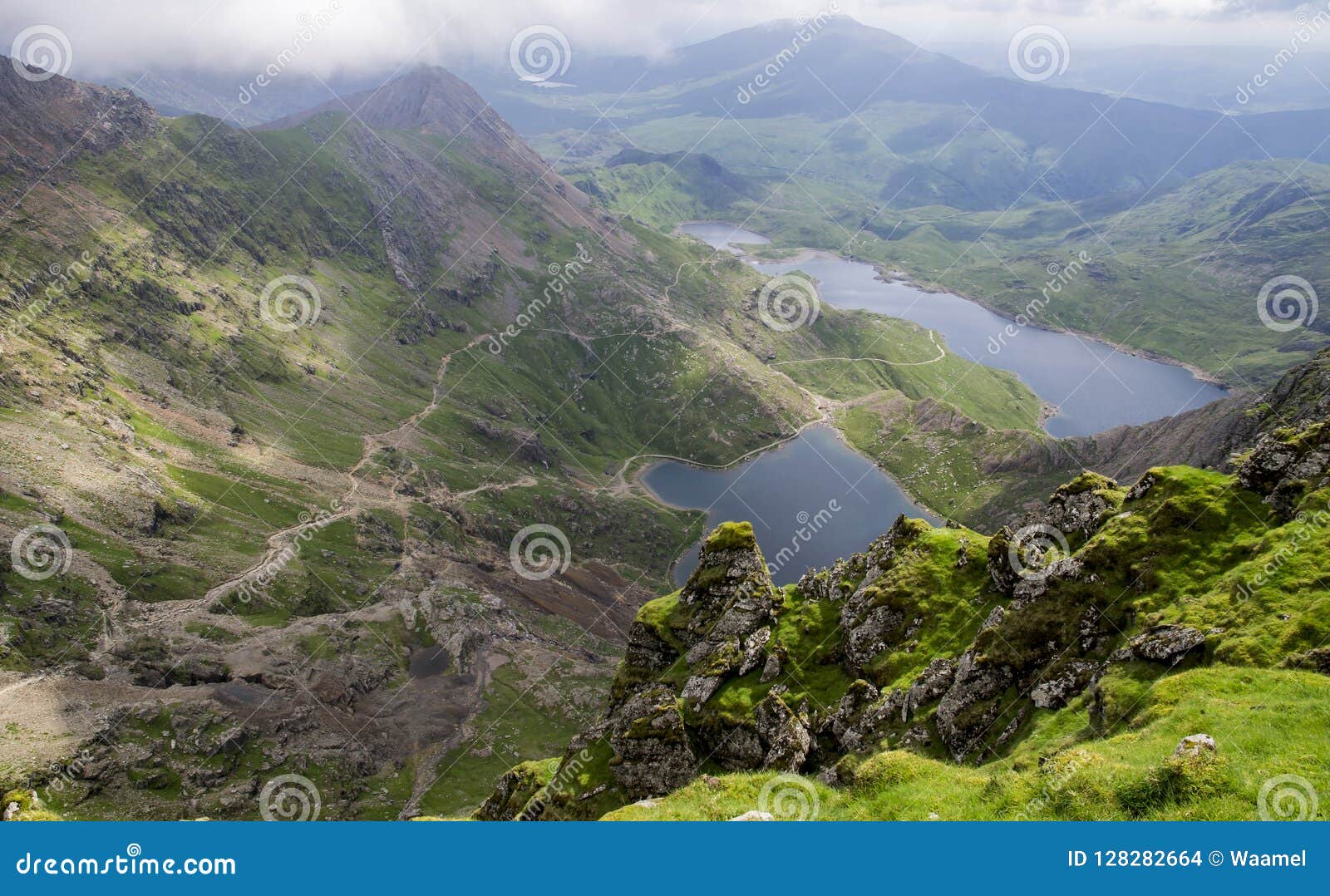 view from mount snowdon wales