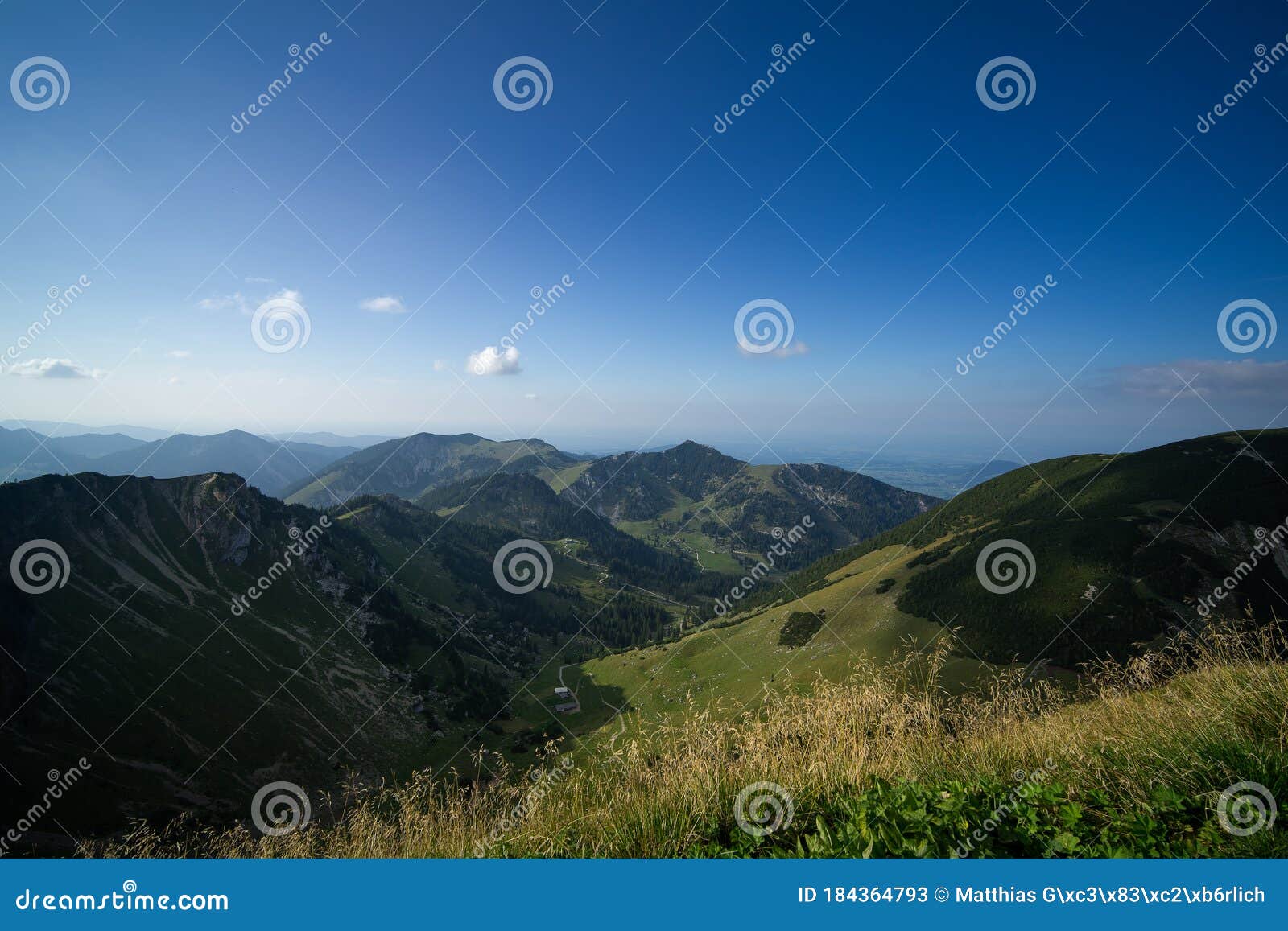 view from the mountain shelter called rotwandhaus