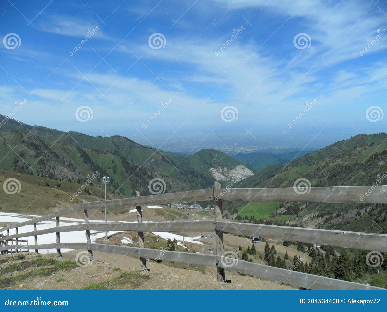 view of mountains covered with snow