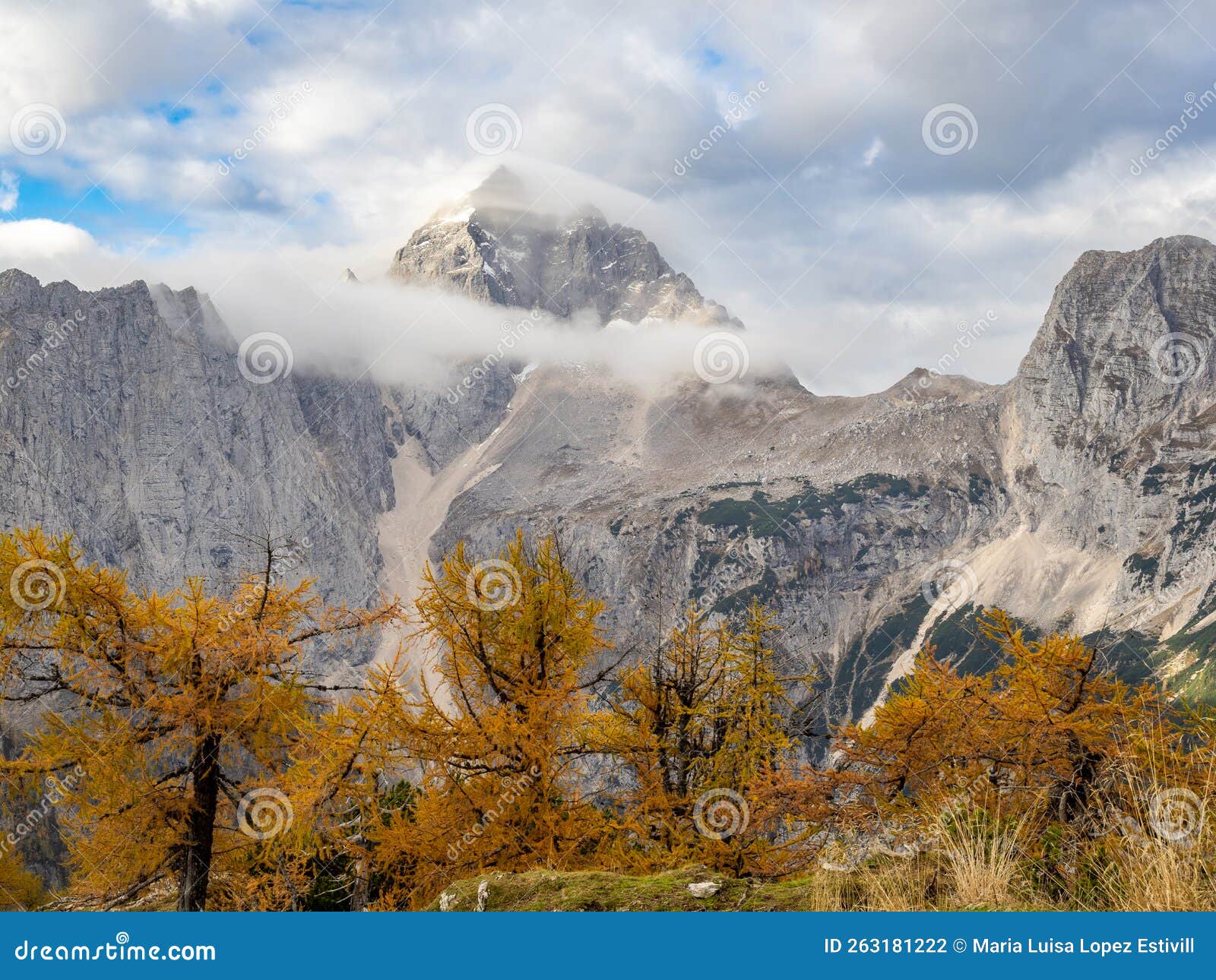 view of mountains from slemenova spica, eslovenia