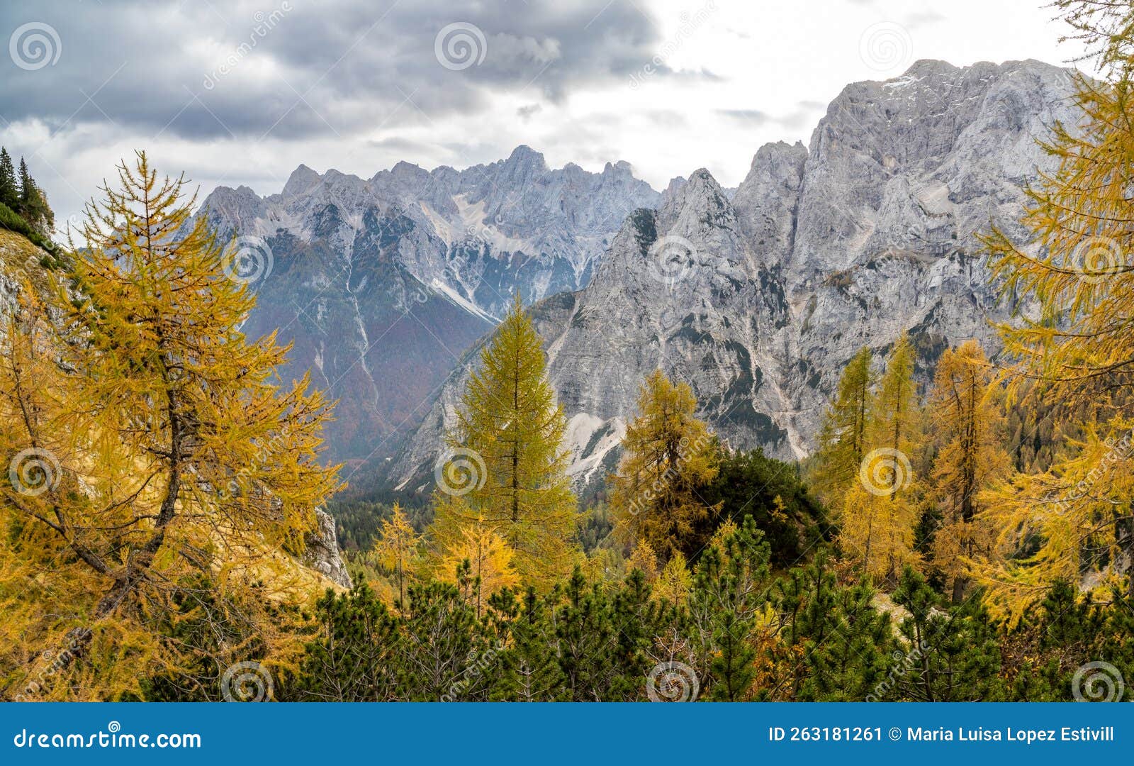 view of mountains from slemenova spica, eslovenia