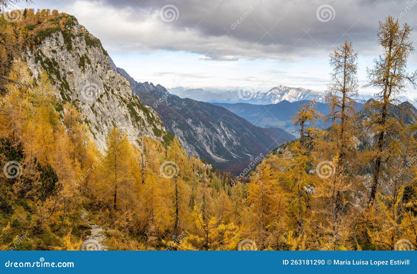 view of mountains from slemenova spica, eslovenia