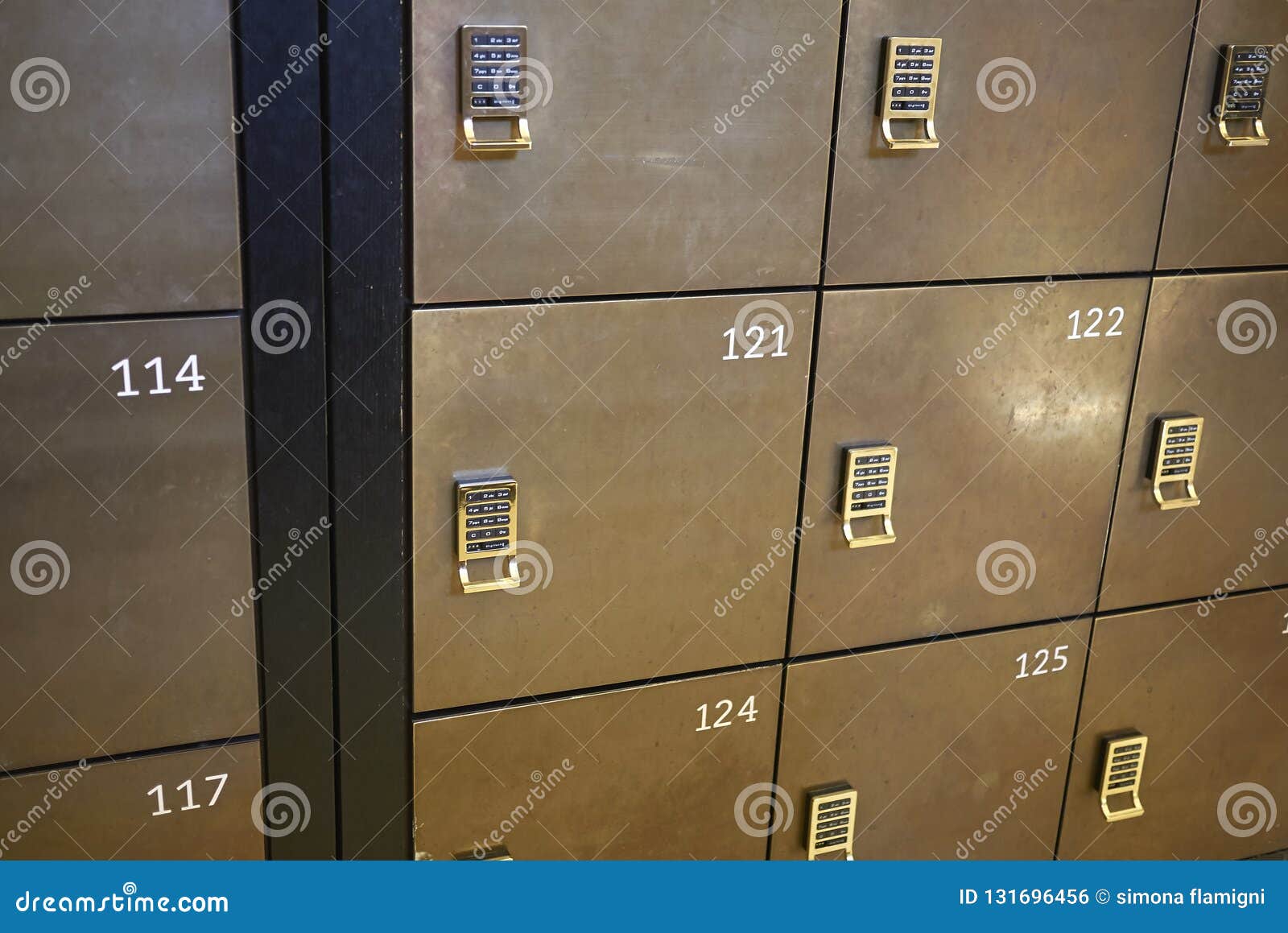 View of Museum lockers editorial photo. Image of safe - 131696456