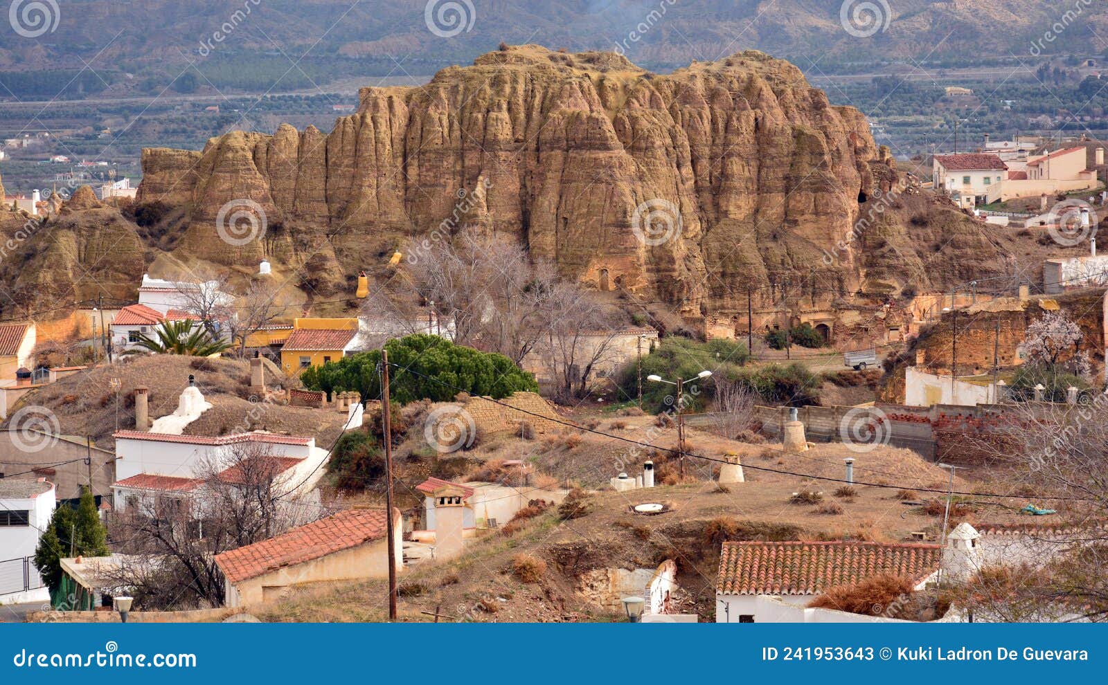 view of the neighborhood of the caves of guadix