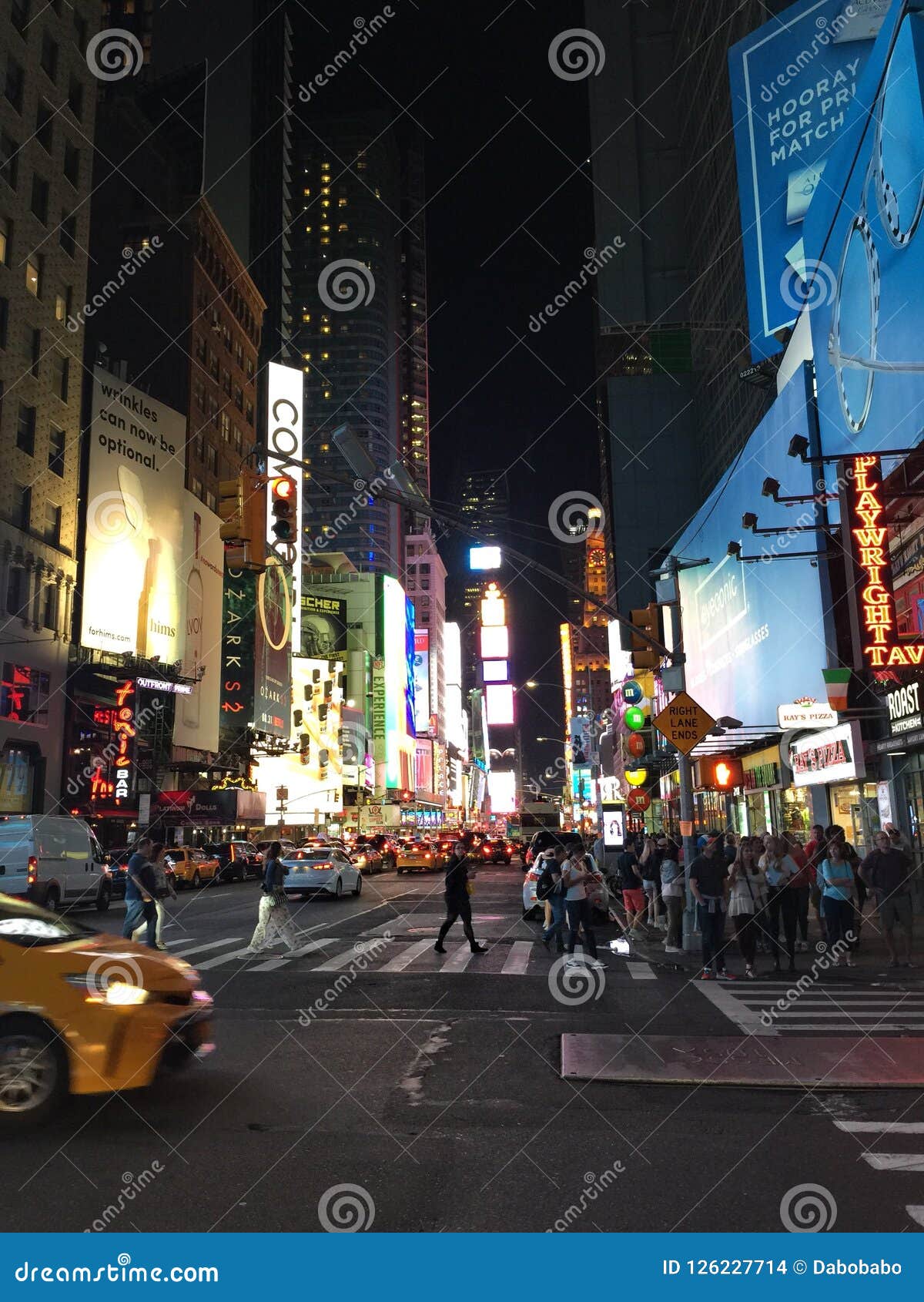 View Of New York Famous Time Square Editorial Stock Image Image