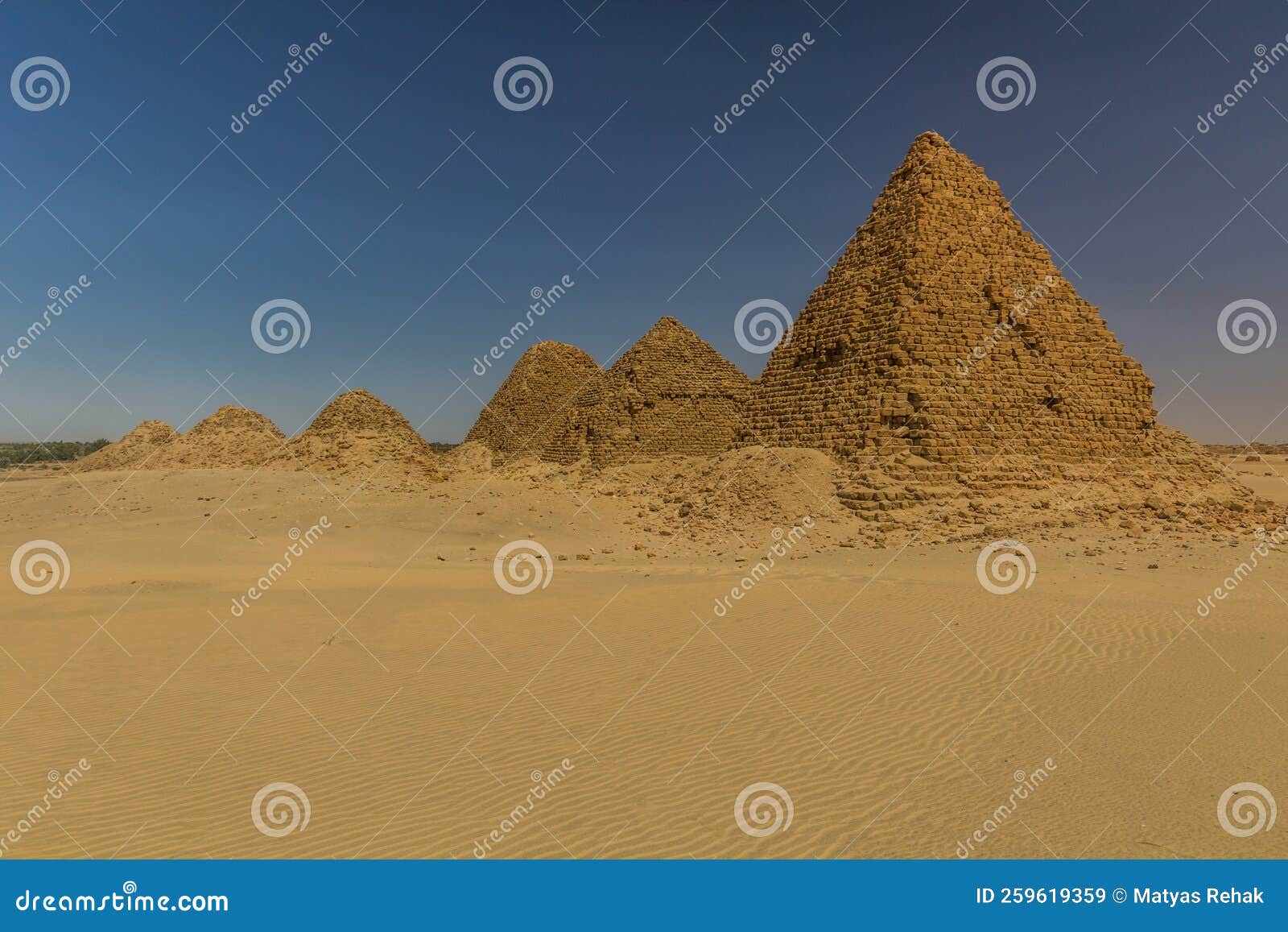 view of niru pyramids near karima, sud
