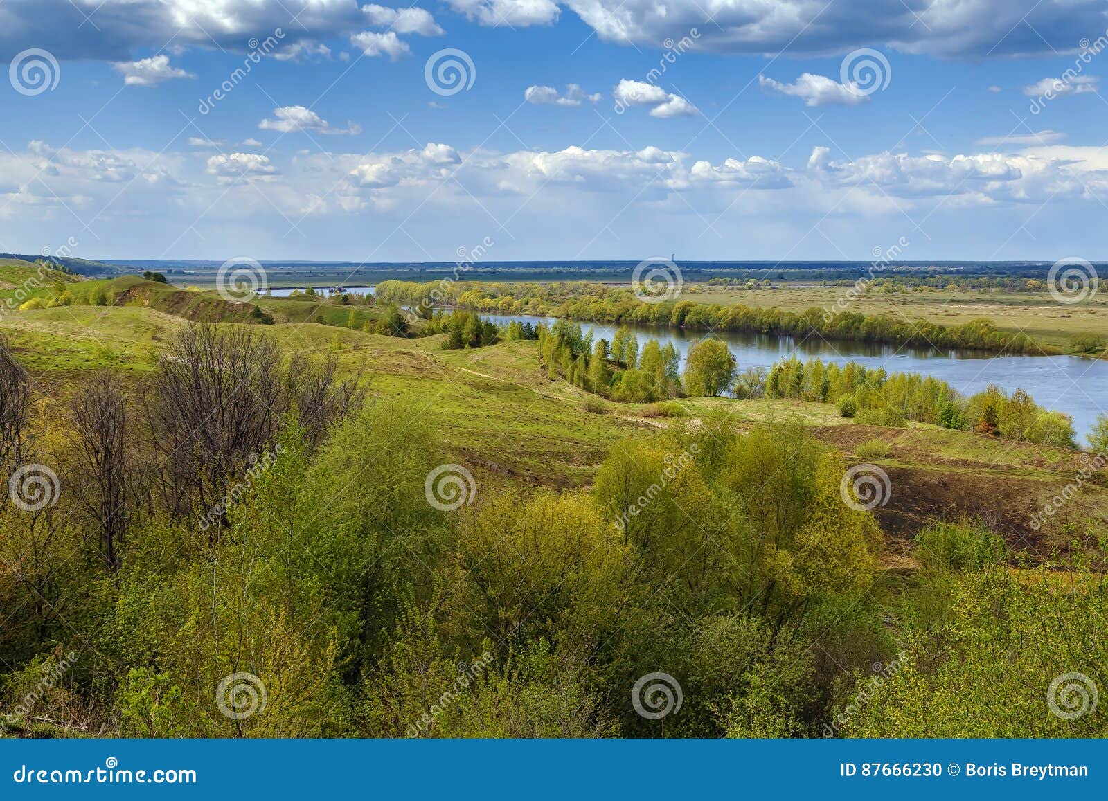 View Of The Oka River Russia Stock Photo Image Of Landscape