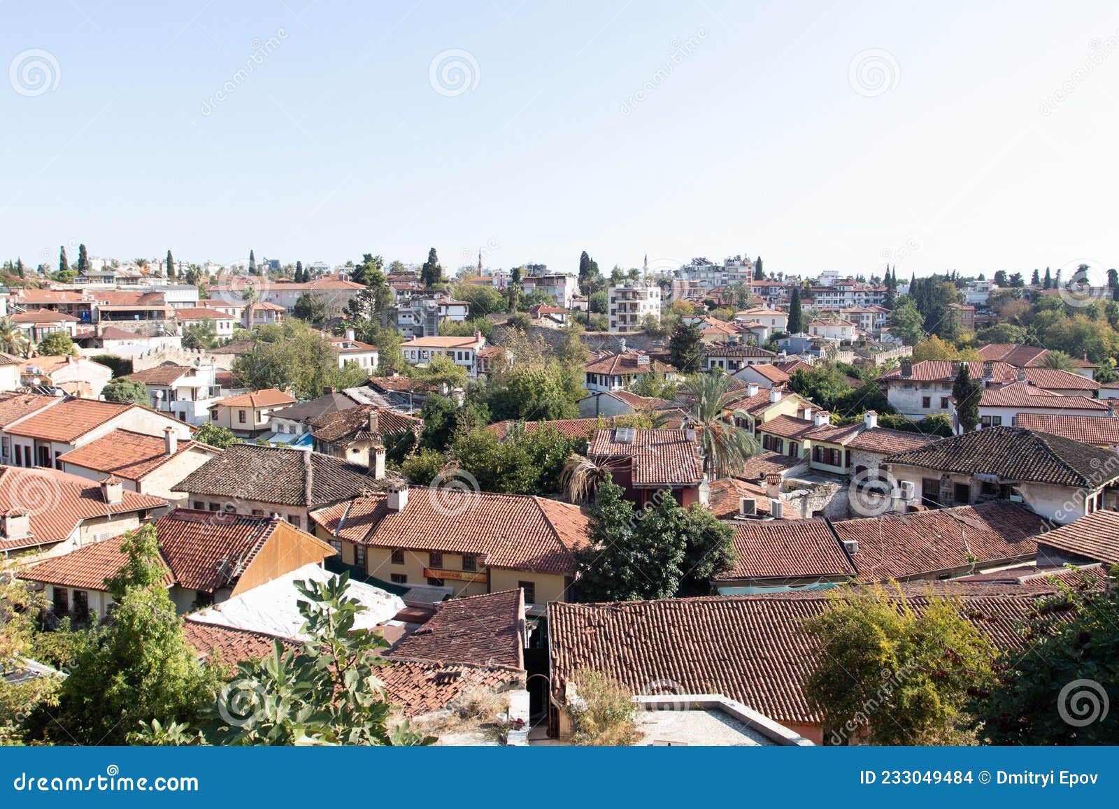 view of the old town of kaleichi, turkey.