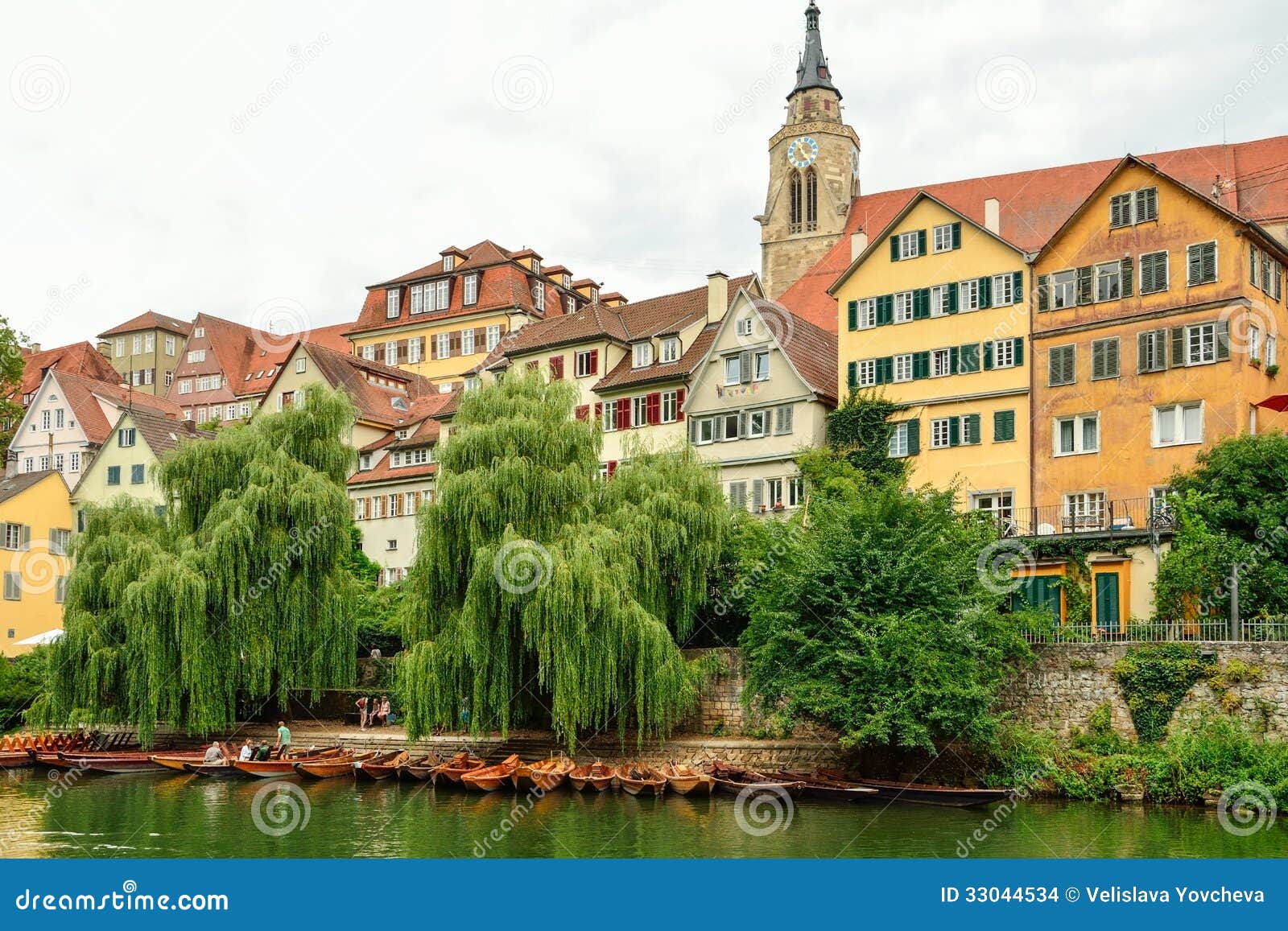 View of the Old Town of Tuebingen, Germany Stock Photo Image of