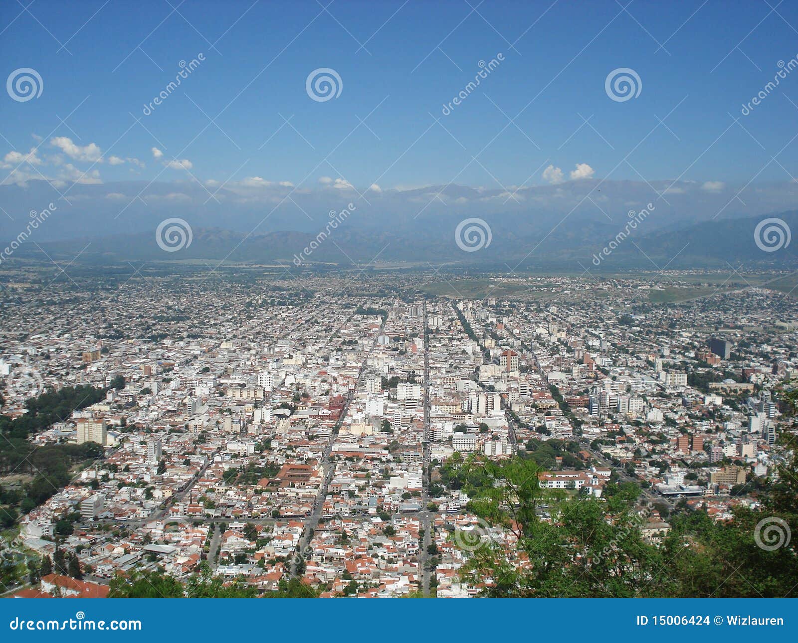 view over the city of salta (argentina)