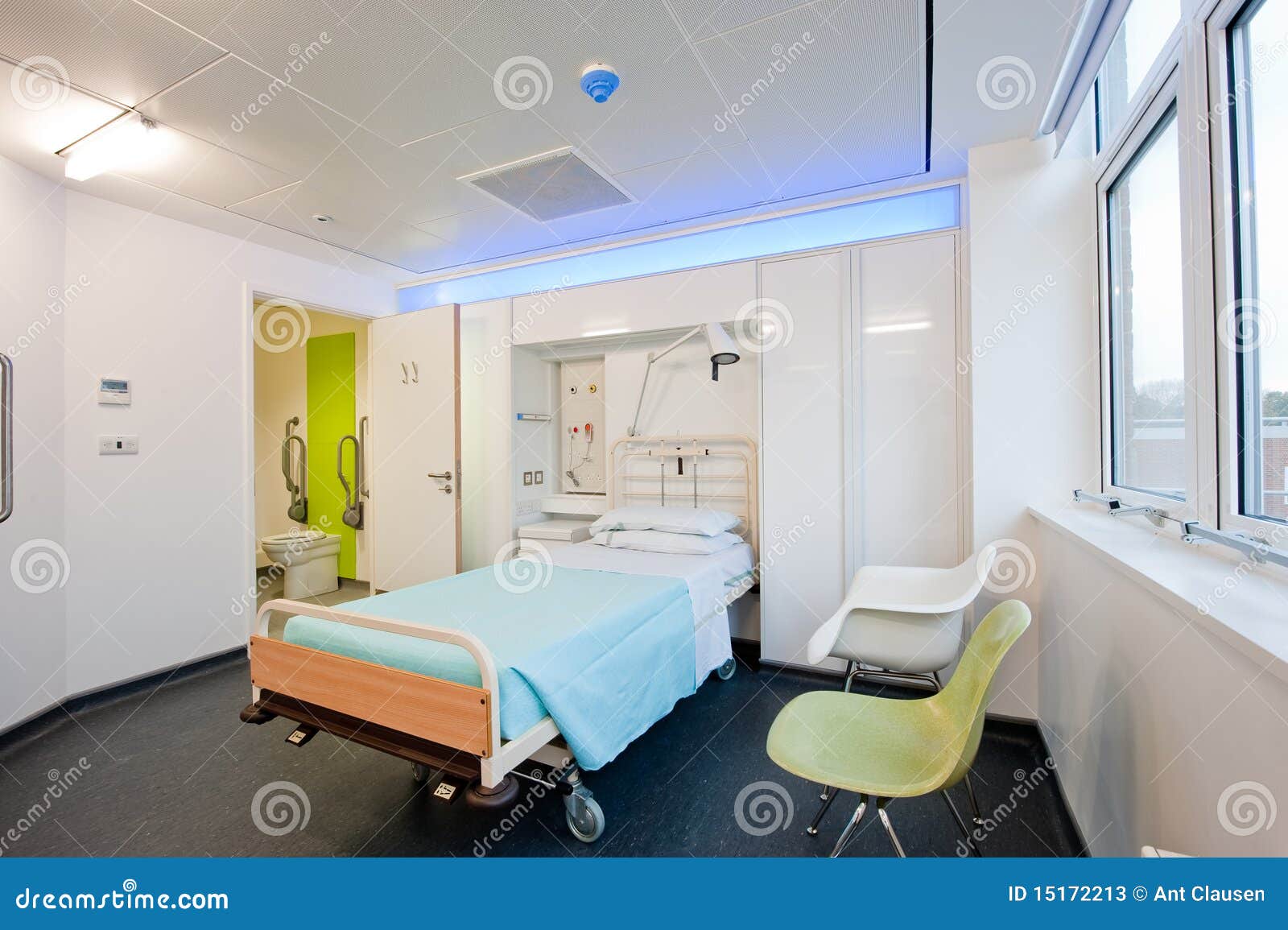 View Over A Modern Hospital Room Stock Image Image Of