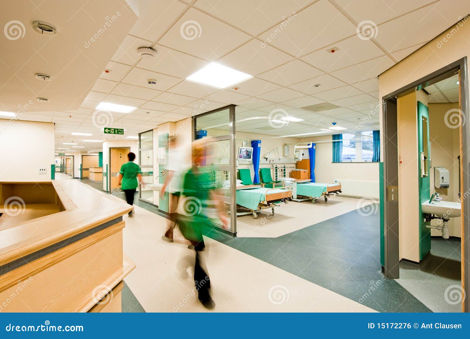View Over A Modern Hospital Room Stock Photo Image Of