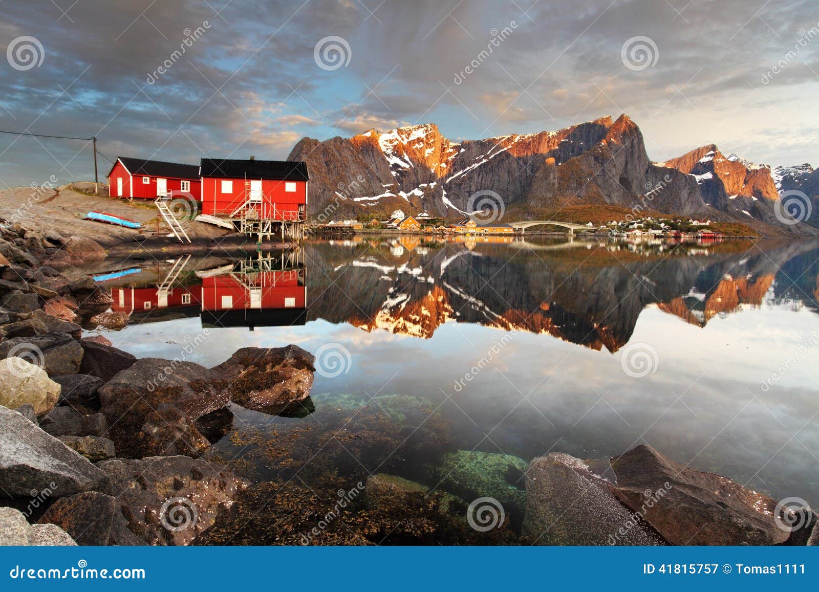 view over reine village, norway