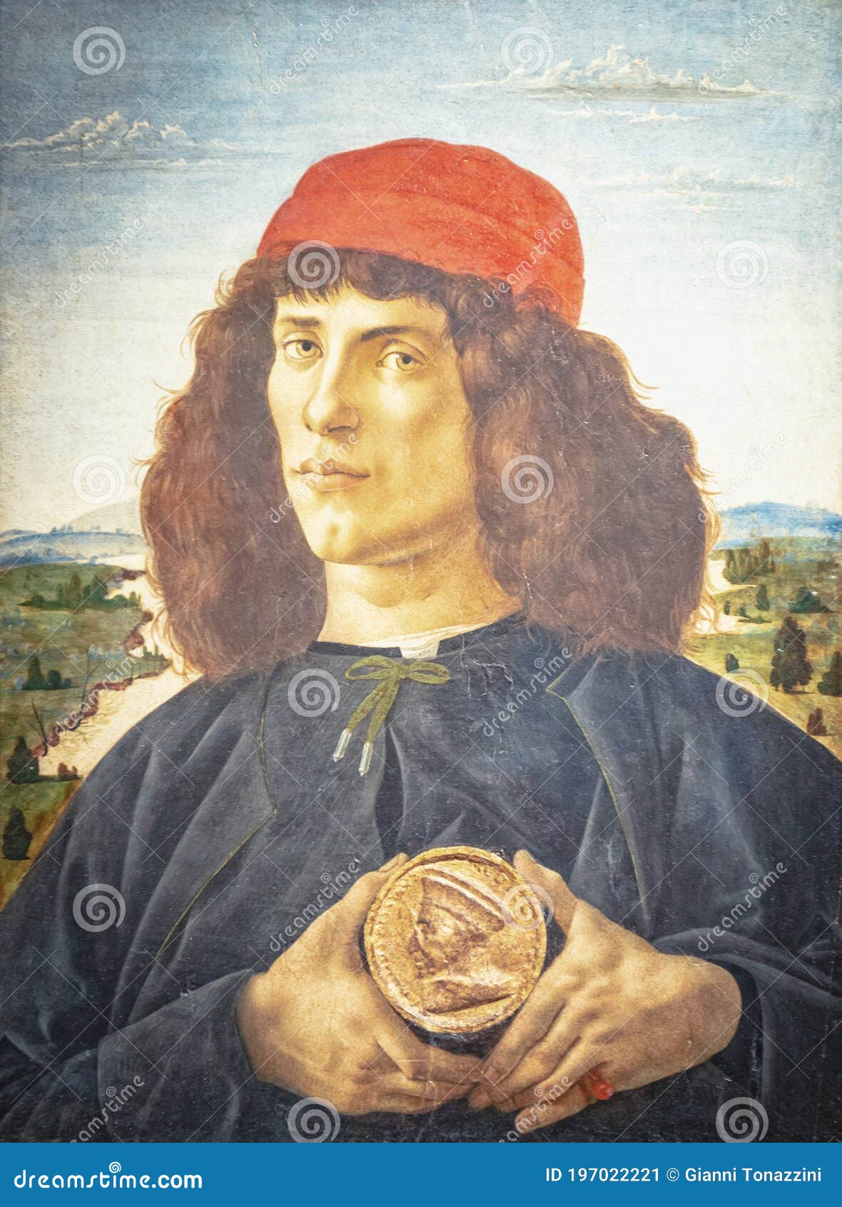Sandro Botticelli Portrait Of A Youth