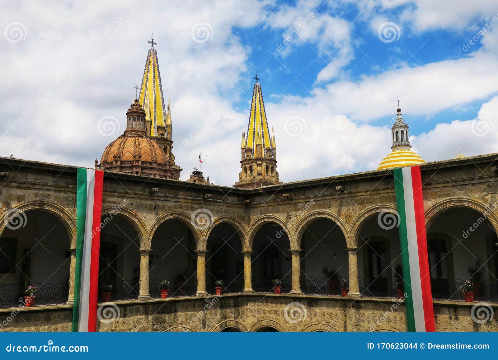 a view of palacio de gobierno del estado de jalisco in guadalajara, mexico