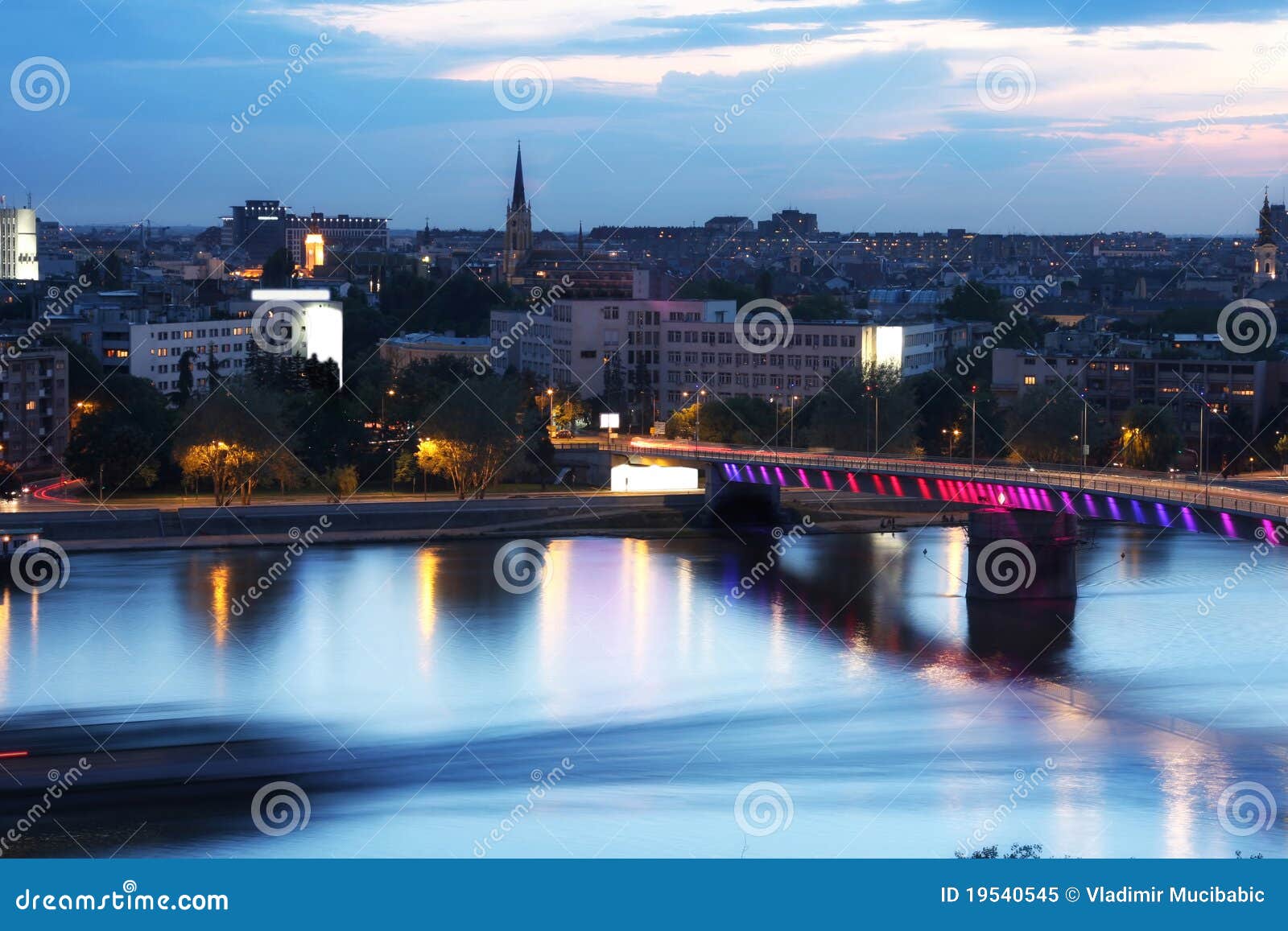 view of panorama novi sad, serbia