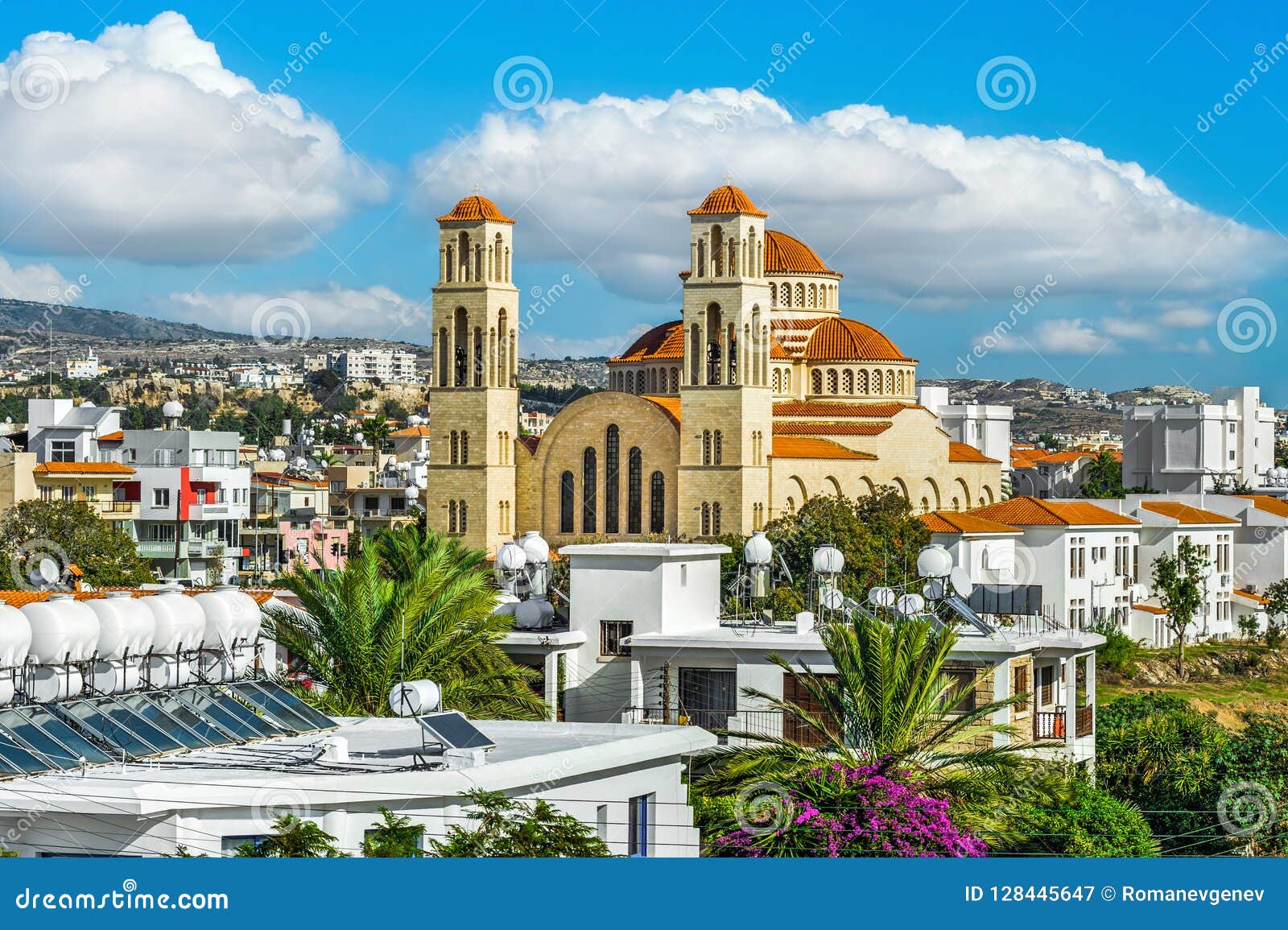 view on paphos city