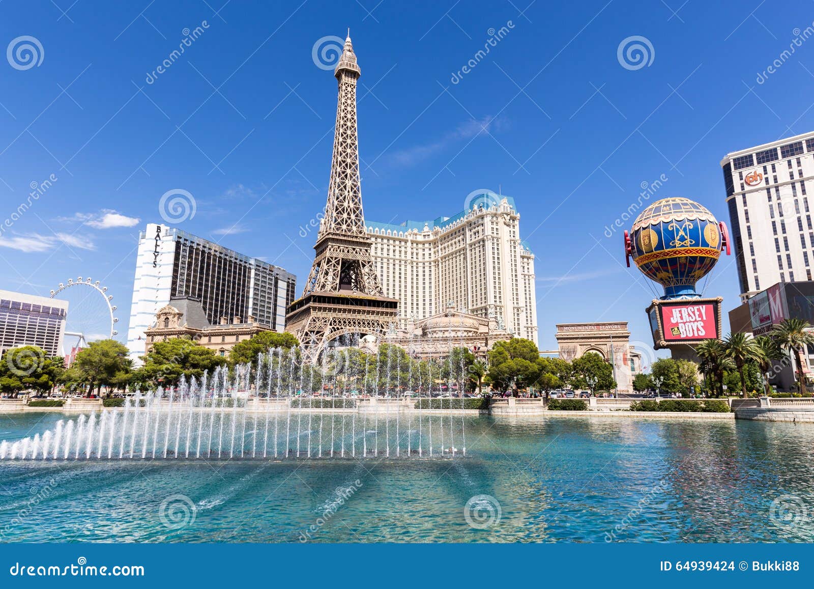 View Of The Paris Las Vegas Hotel And Casino In Las Vegas Usa