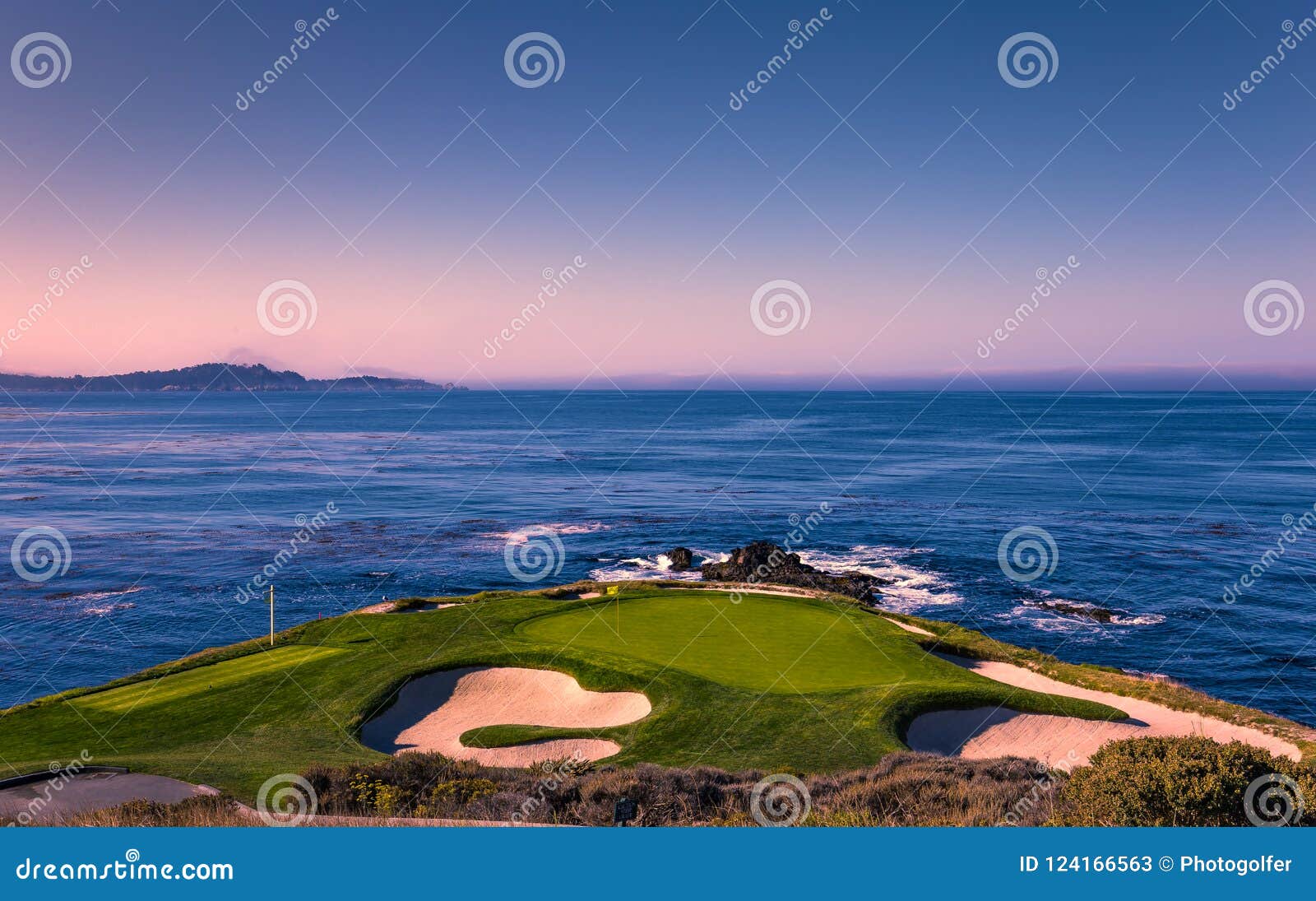 pebble beach golf course, monterey, california, usa